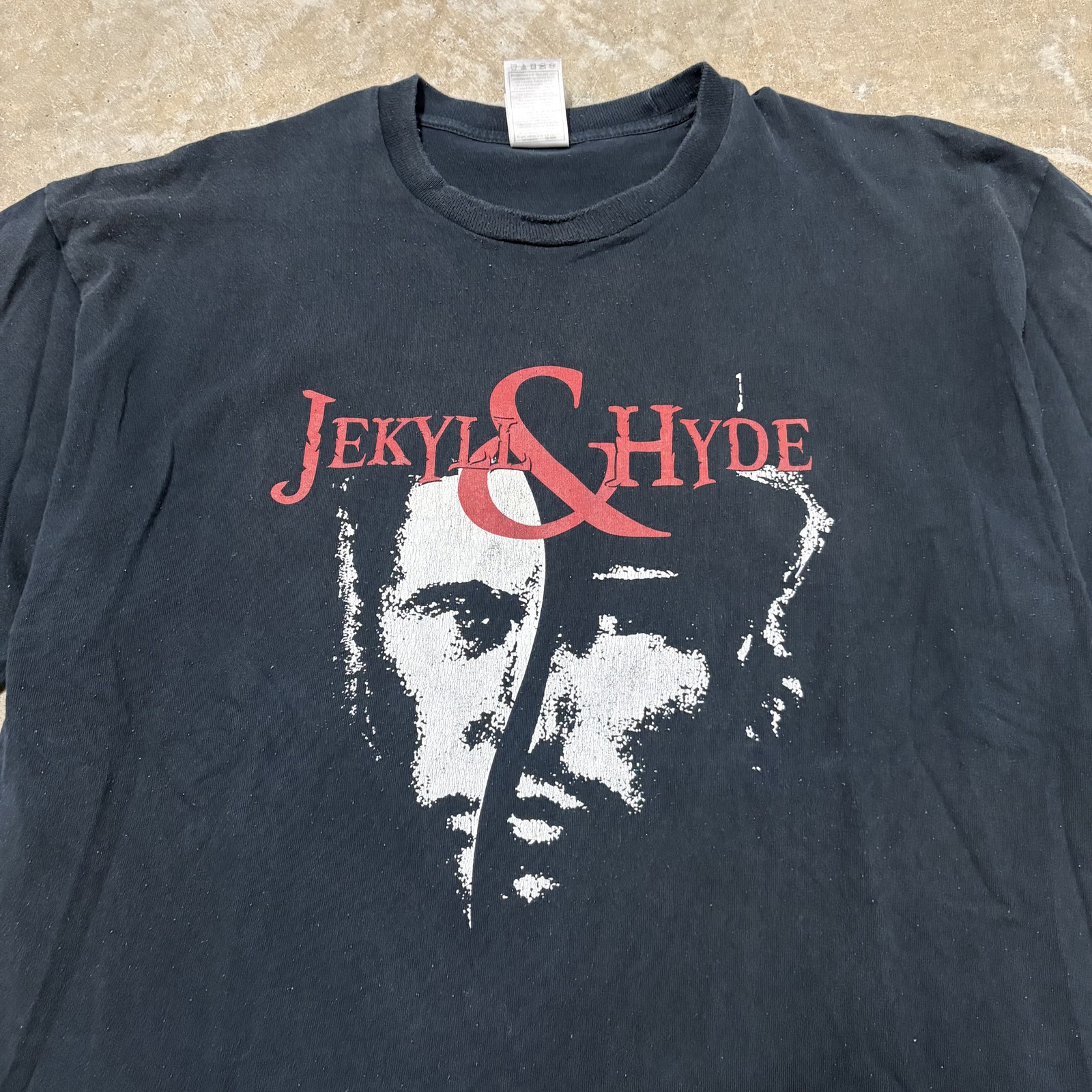 Jekyll & Hyde Musical Men&rsquo;s Black T-Shirt Size XL 90s 2000’s Fruit of the Loom