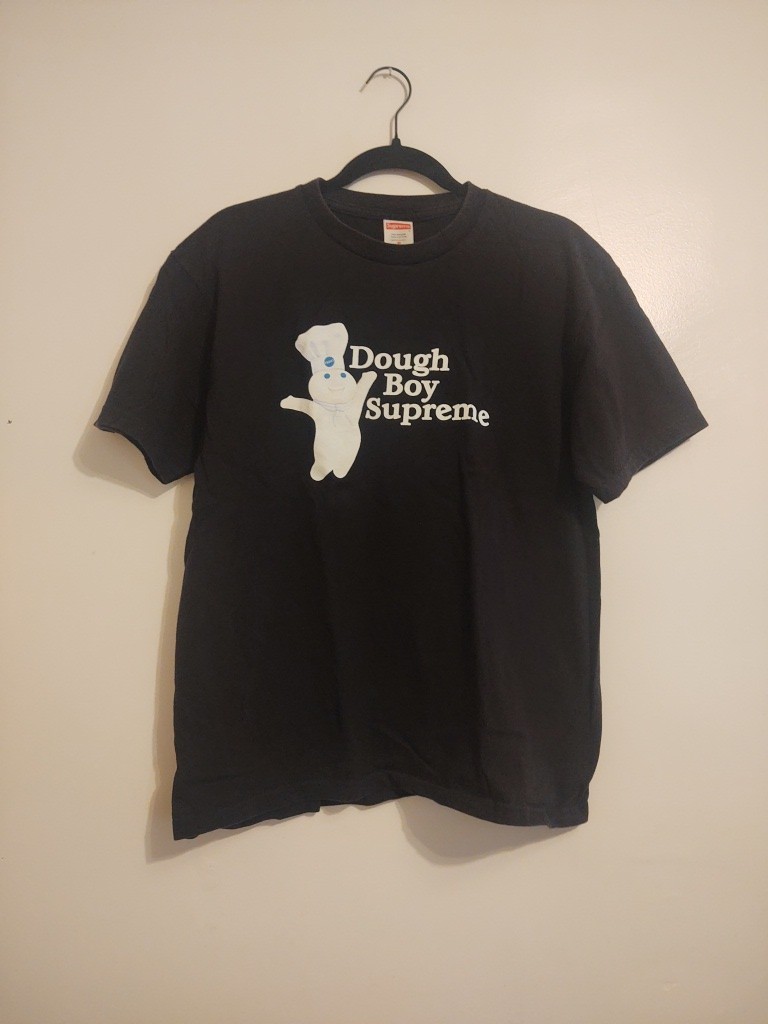 Pillsbury Dough Boy | Supreme Men’s T-shirt Size M Black (Dough Boy Supreme
