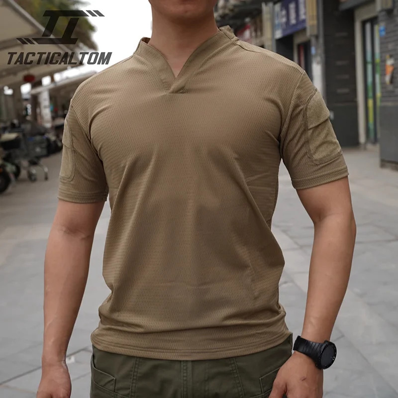 Quick Drying Combat T-shirt Top Outdoor Green RG High Elasticity T-shirt Short S