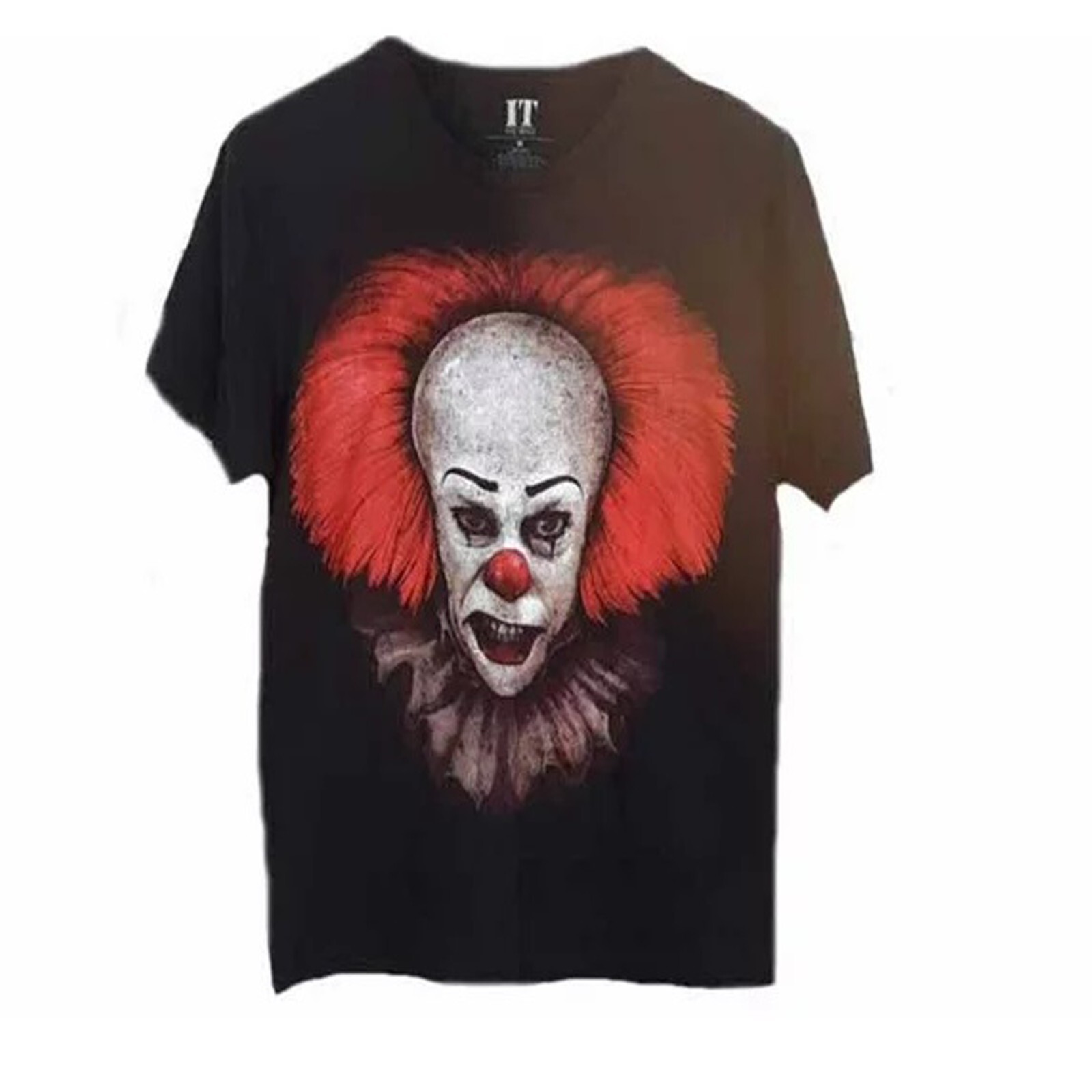IT The Movie Pennywise Face Men&rsquo;s Blended Fabric Black T-Shirt Size XXL – NWT
