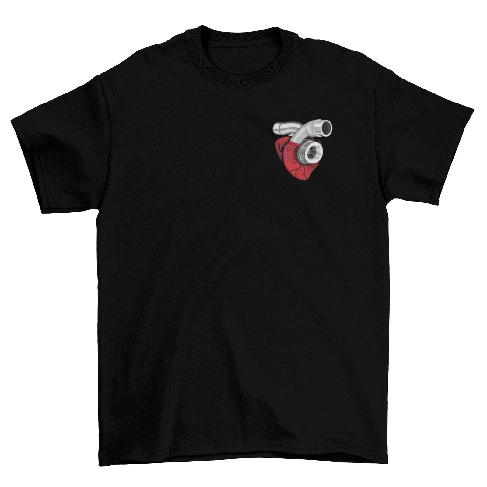 TURBO HEART T-Shirt S-3XL JDM Decal Racecar Auto Boost Hoodie Mechanic Car Race