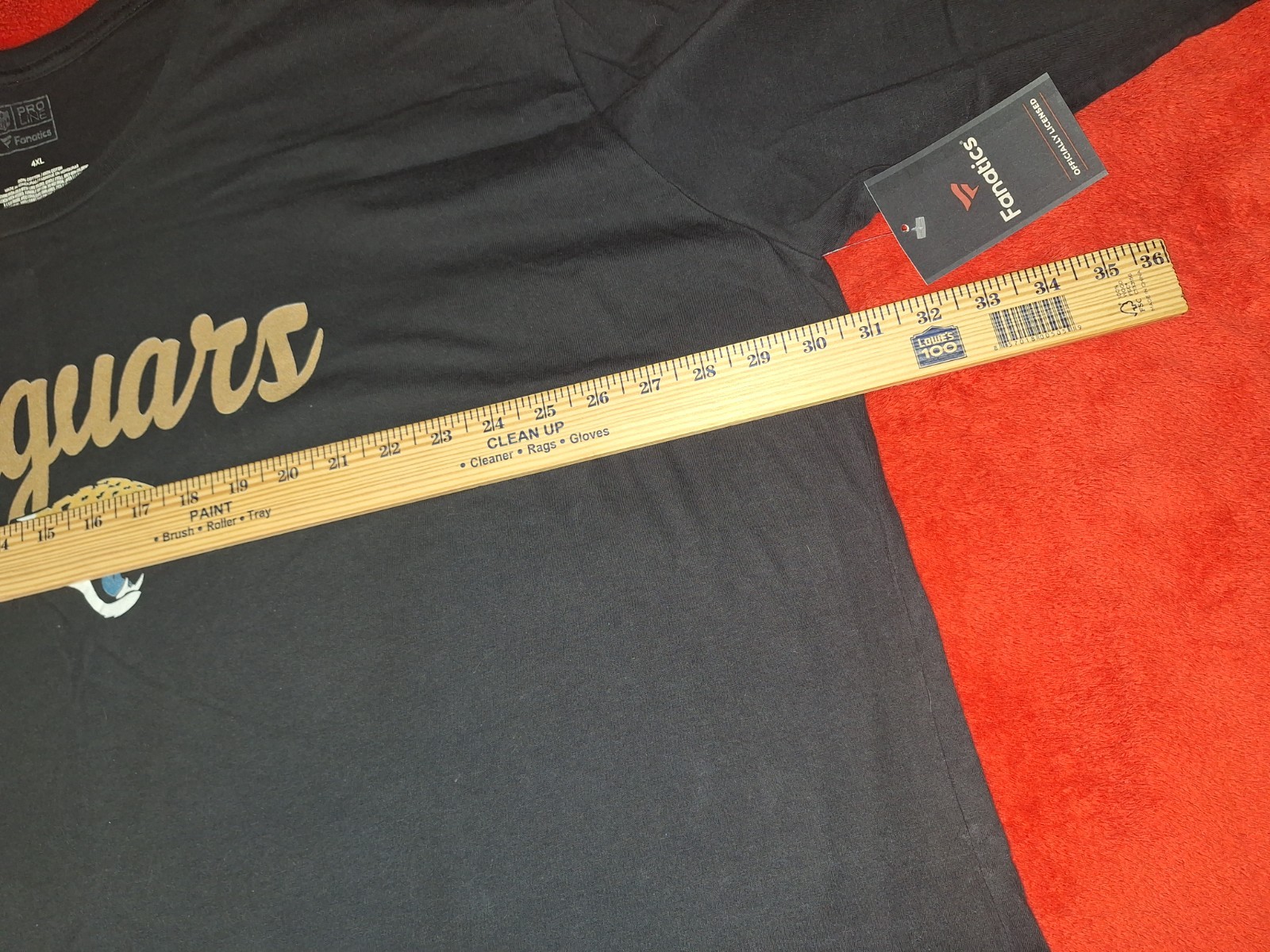 JACKSONVILLE JAGUARS MENS 4XL BLACK LS T – SHIRT NEW W/ TAGS