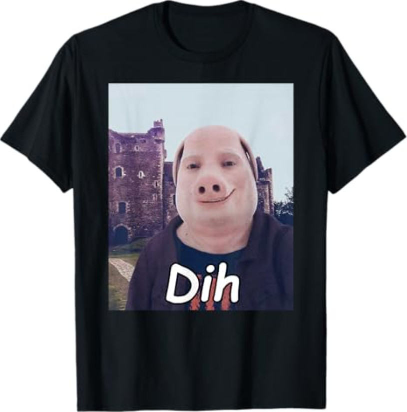 Funny brainrot gen z Humor cat Meme dihh cat Meme gen Alpha T-Shirt