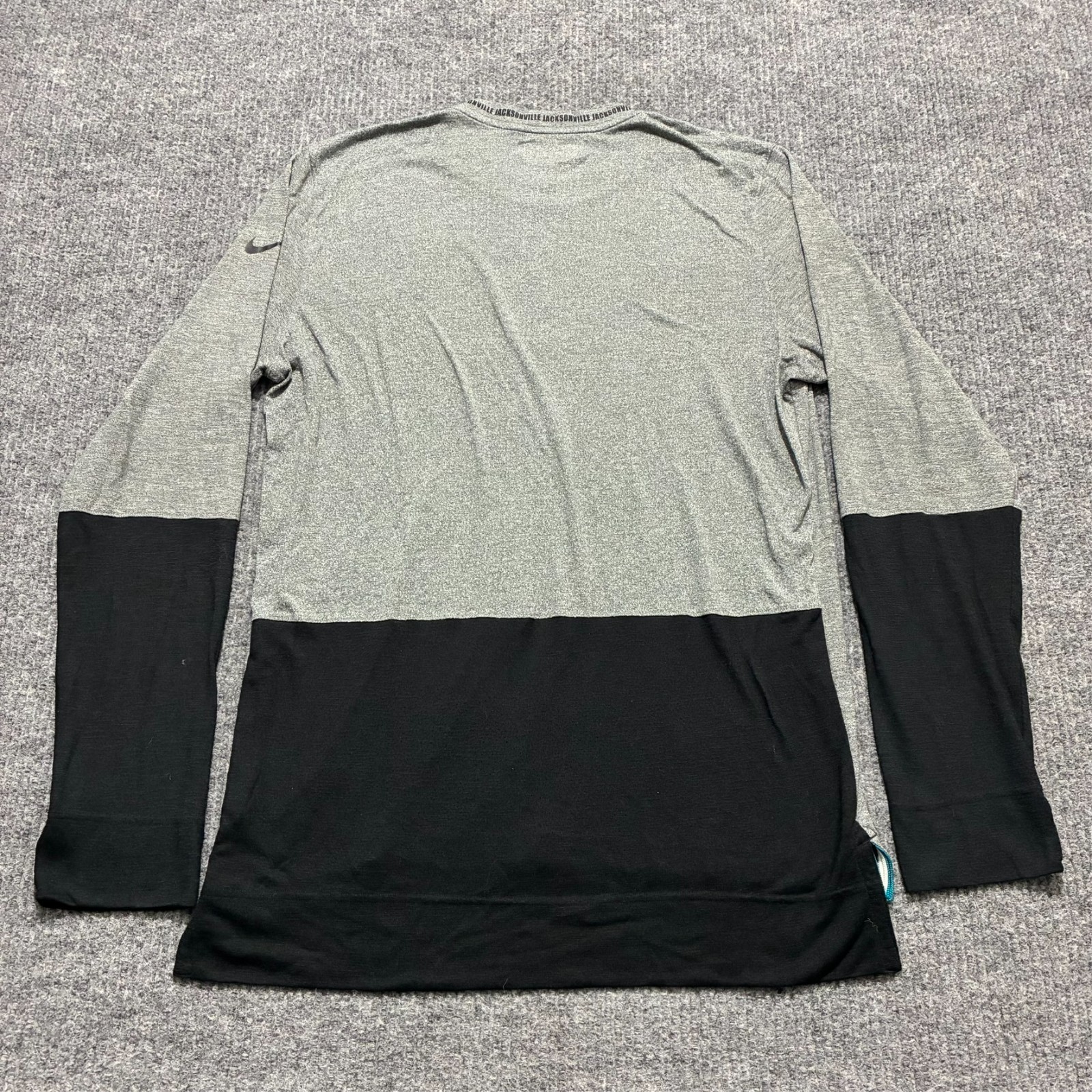 Jacksonville Jaguars Nike Dri-Fit Long Sleeve Shirt Mens Large Gray NFL On Field