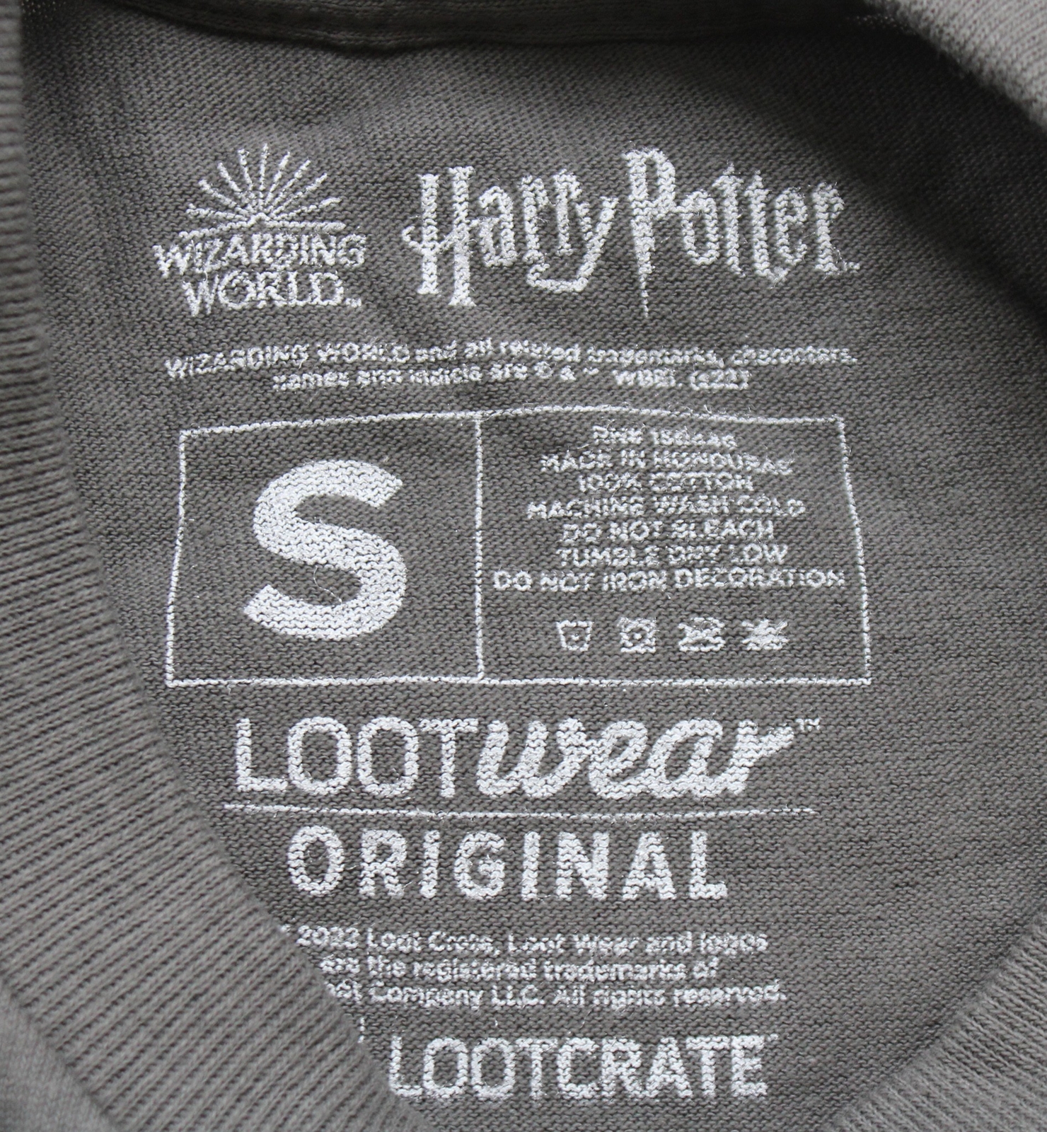 Loot Crate Unisex Adult&rsquo;s Harry Potter Wizarding World T-Shirt NC3 Gray Small