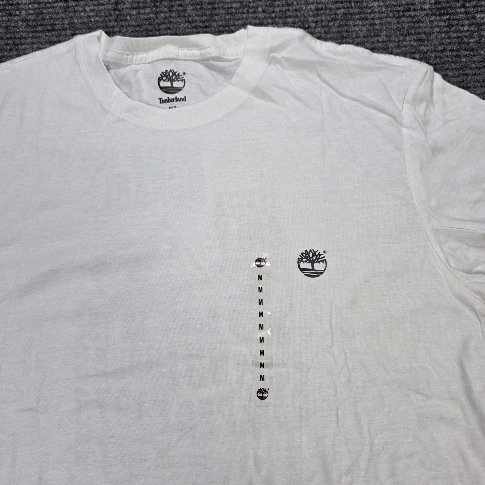 Timberland Graphic T-Shirt Men&rsquo;s Size M White Front Small Logo 1973 Outdoor NWT