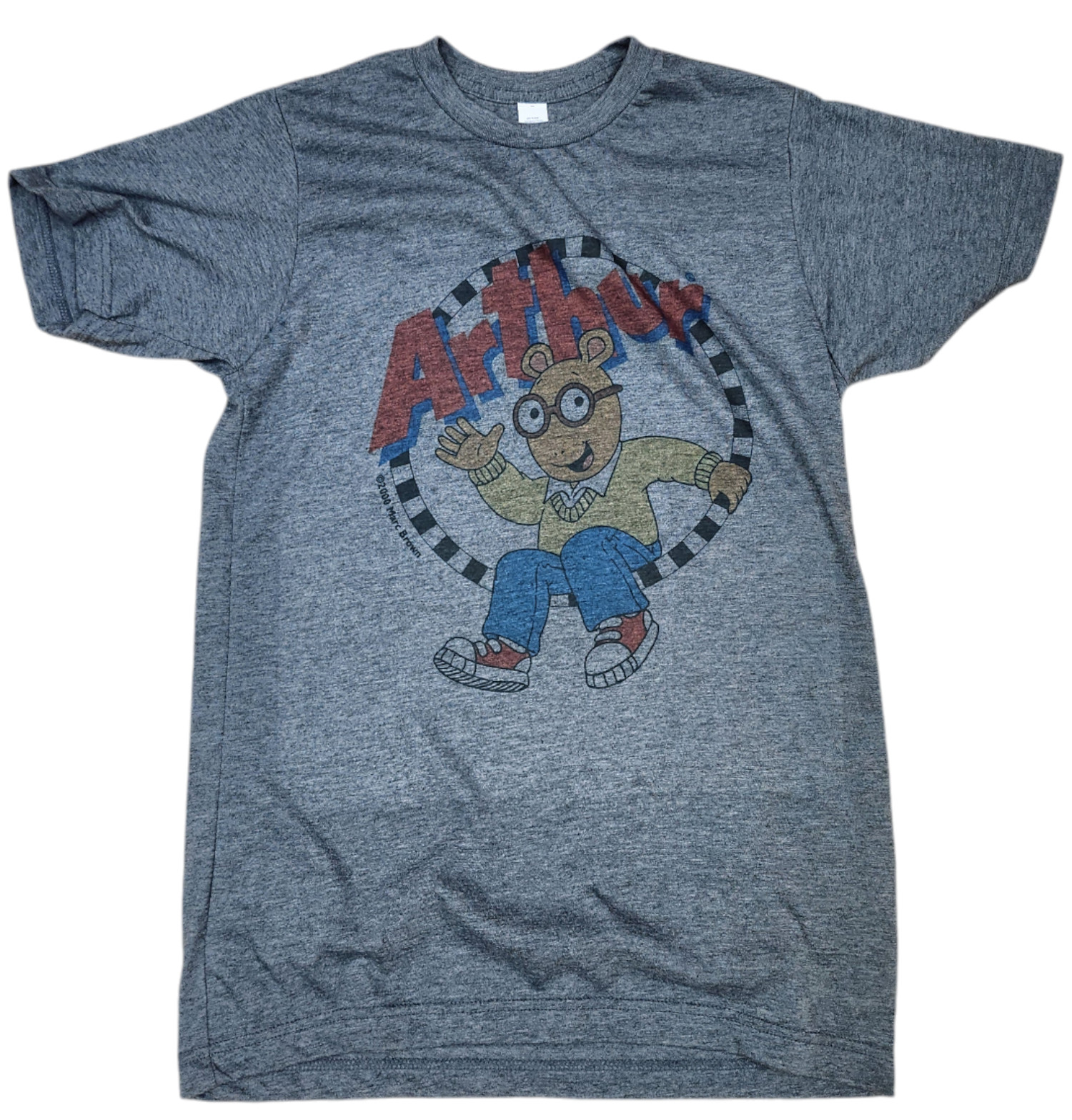 Arthur pbs kids T shirt men&rsquo;s vintage charcoal color tv cartoon