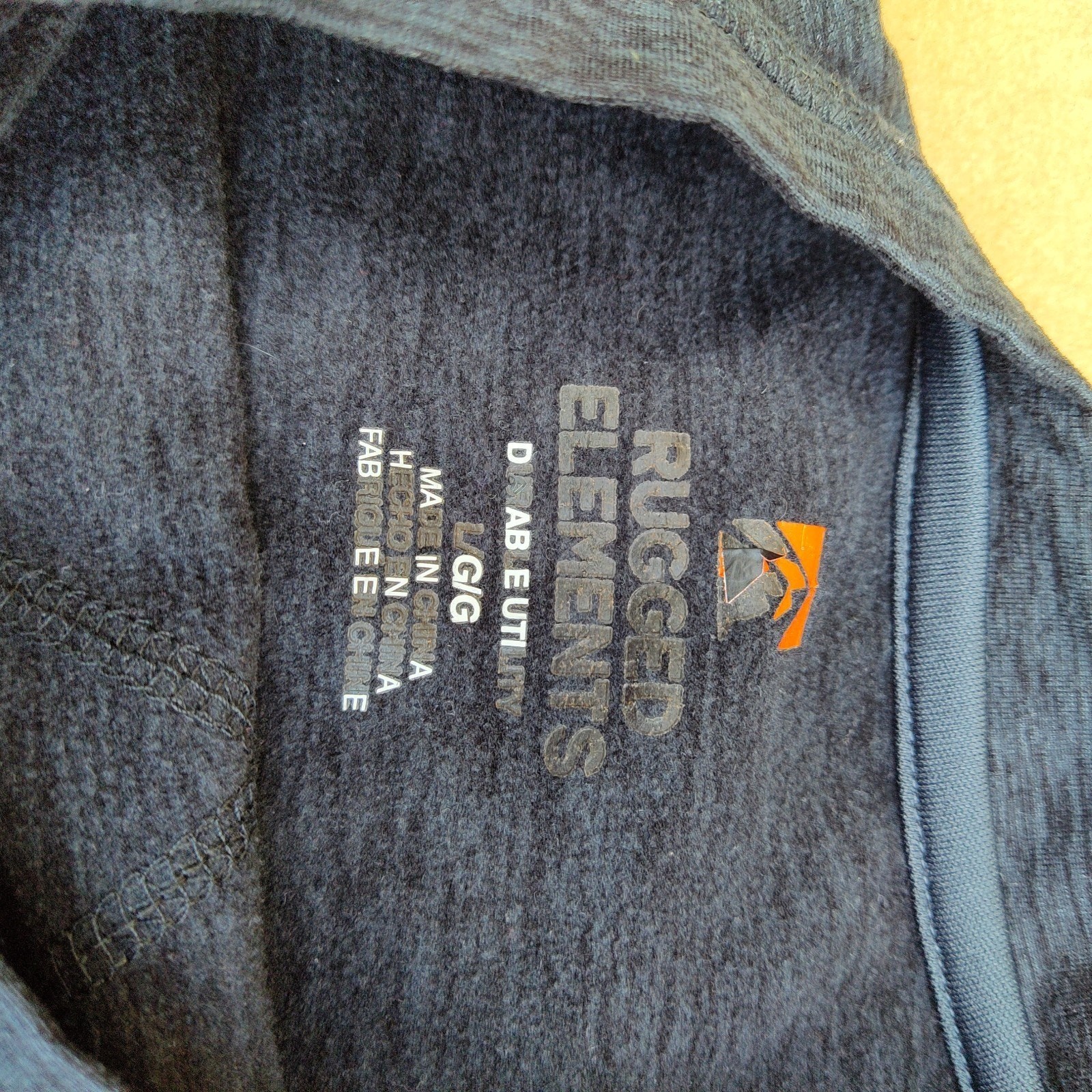 LG Rugged Elements Durable Utility T-Shirt Men Dk Gray Heather Long Sleeve Pull