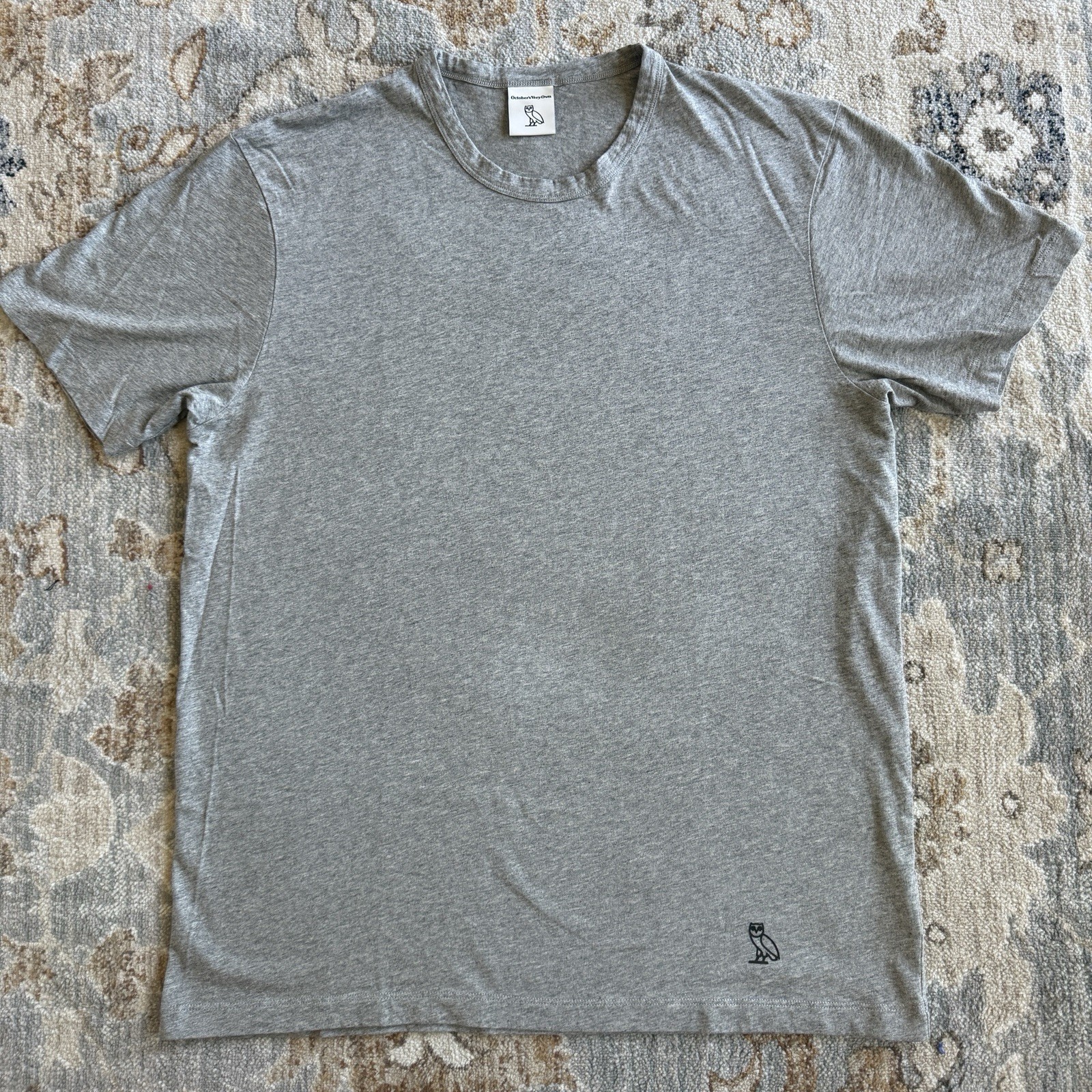 Octobers Very Own T Shirt Mens Large L Gray Drake Tee OVO Classic OG Owl Logo