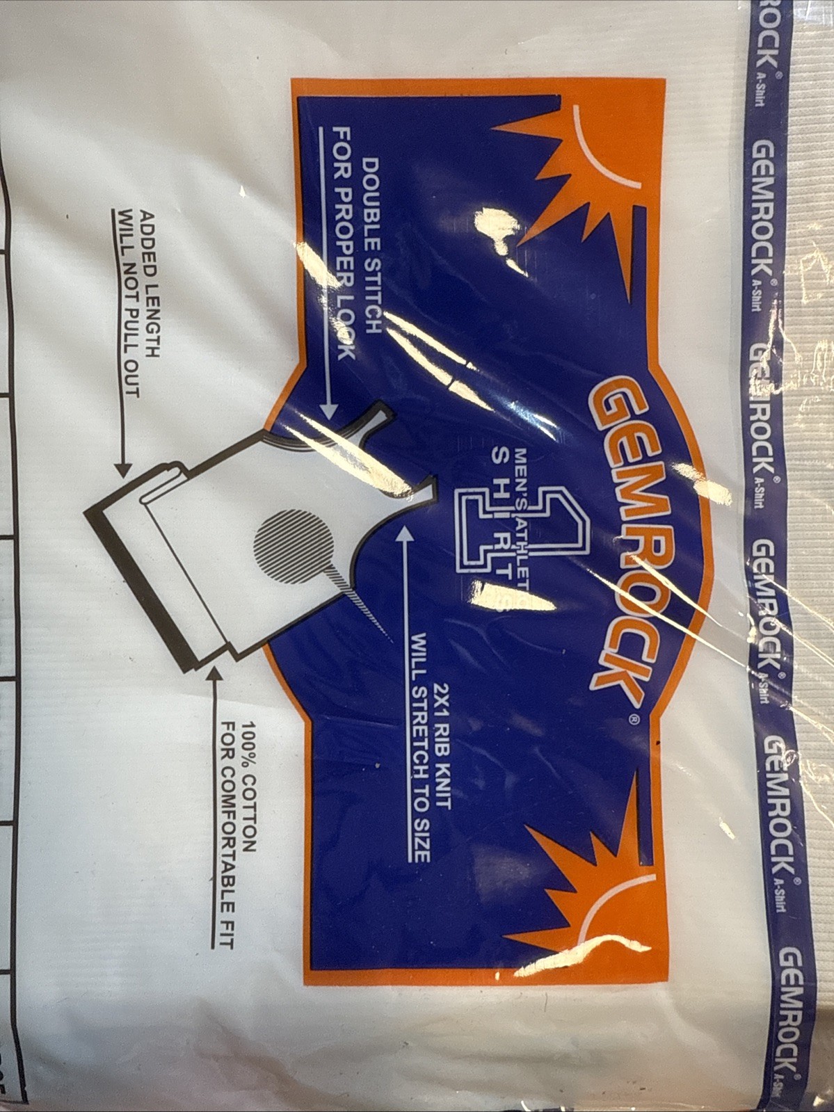 6 Large White A Shirt/ Tang Top Special,Individually Wrapped.