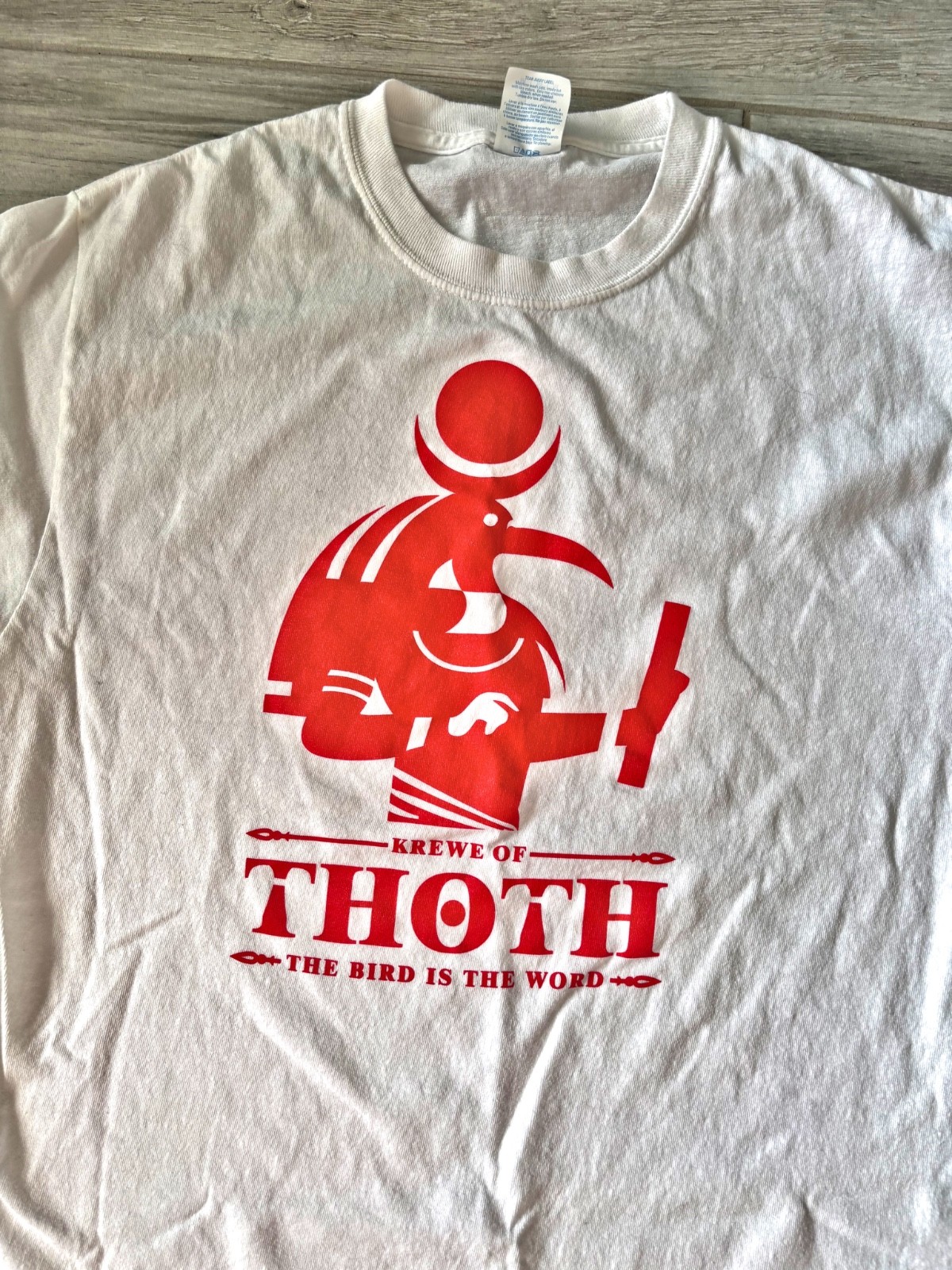Krewe of Thoth White T-Shirt, Large
