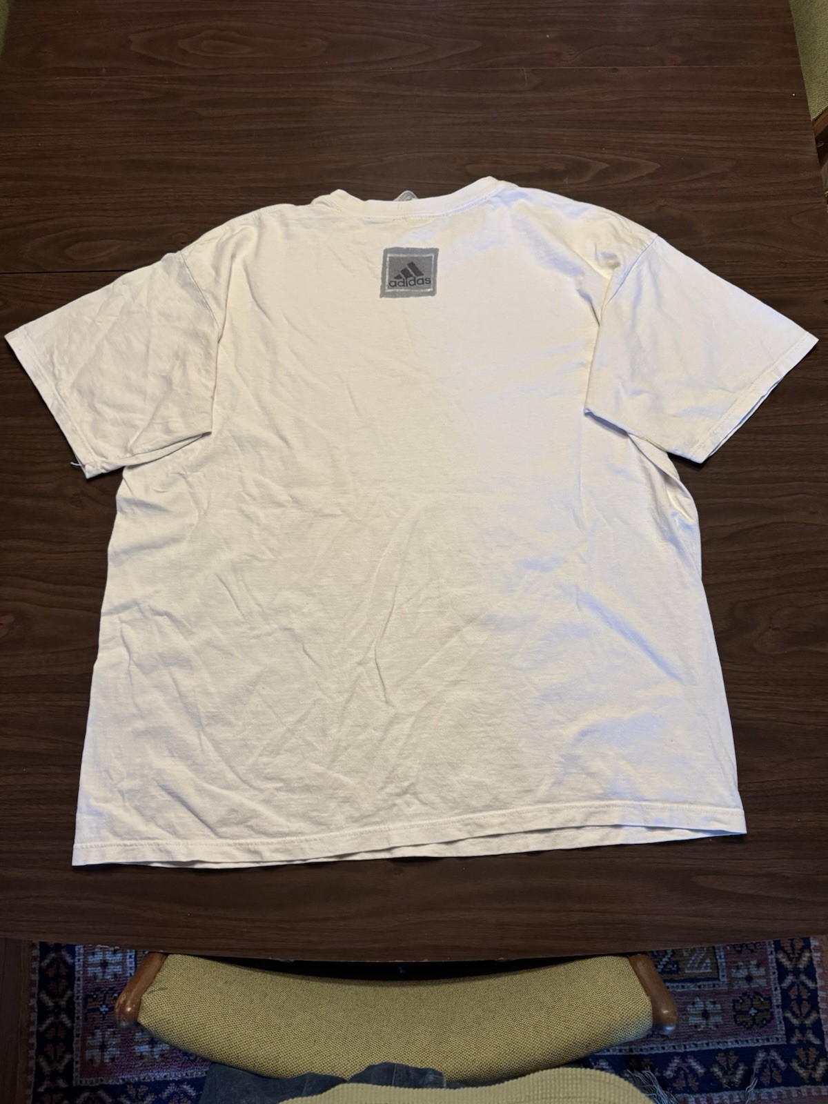 Vintage 90s Adidas T-shirt Three Box Logo White Size XL