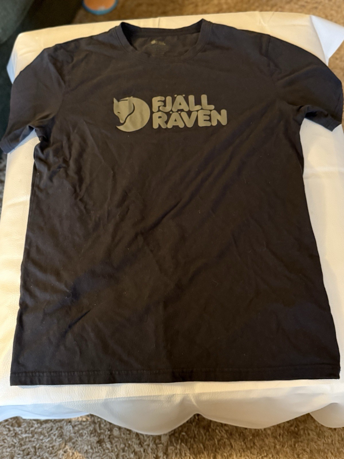Fjallraven Logo T-Shirt Men’s XL Black Short Sleeve – See Description Size
