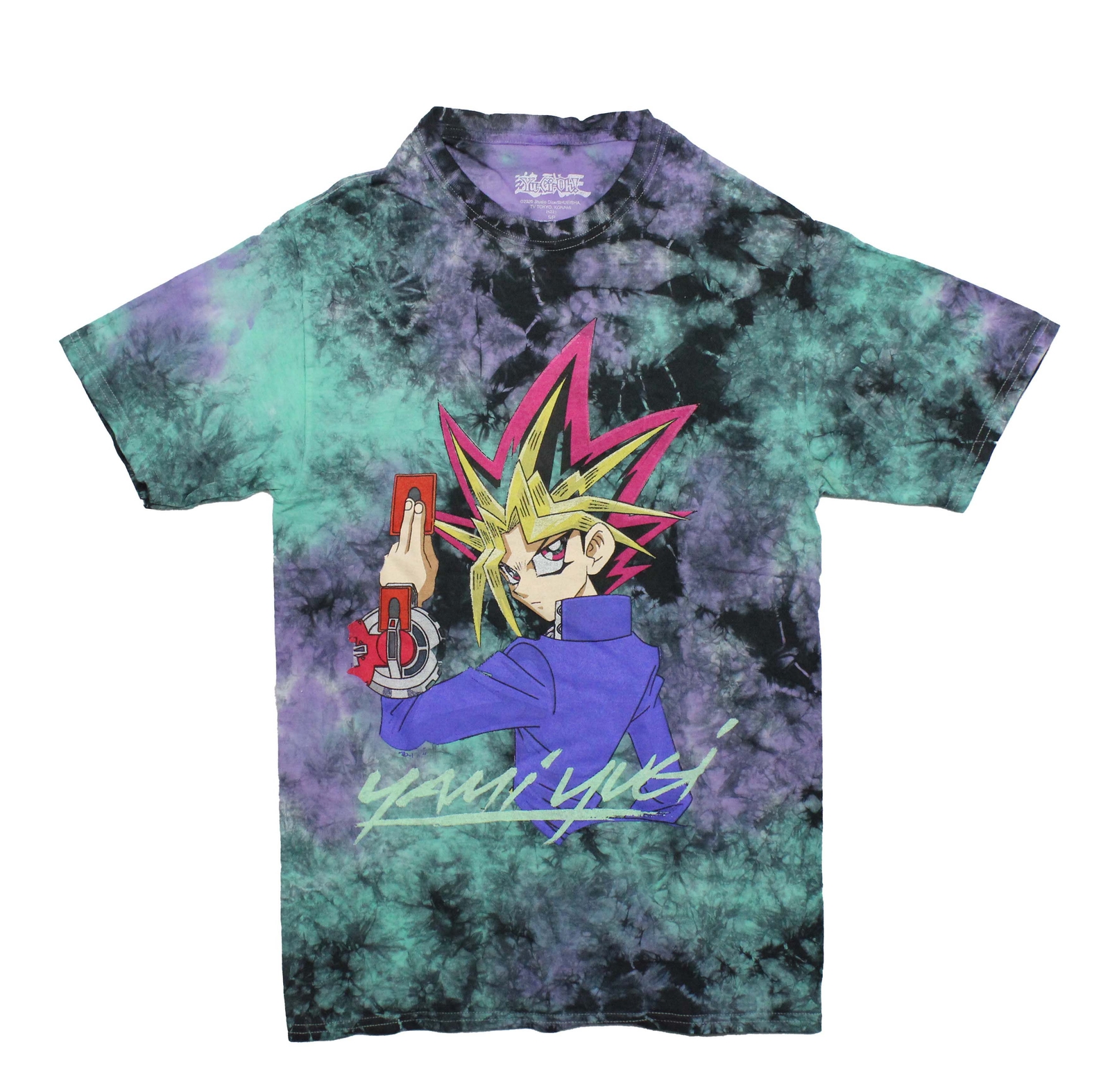 Yu-GI-OH New Adult T-Shirt – Yami Yugi Looking Back Tie Dye