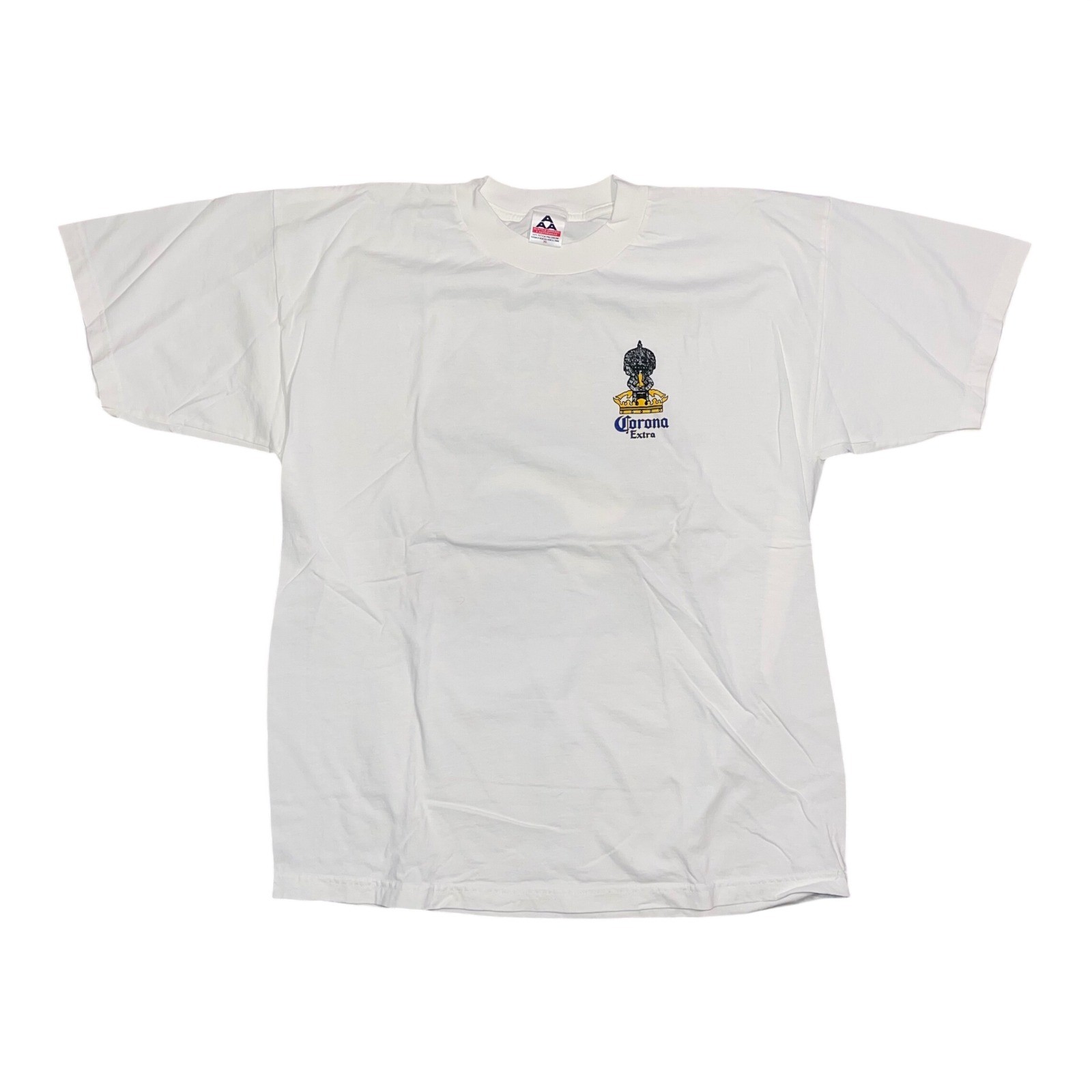 Vintage Corona Extra Beer T-Shirt White XL AAA Alstyle Surf Tiki Graphic Tee