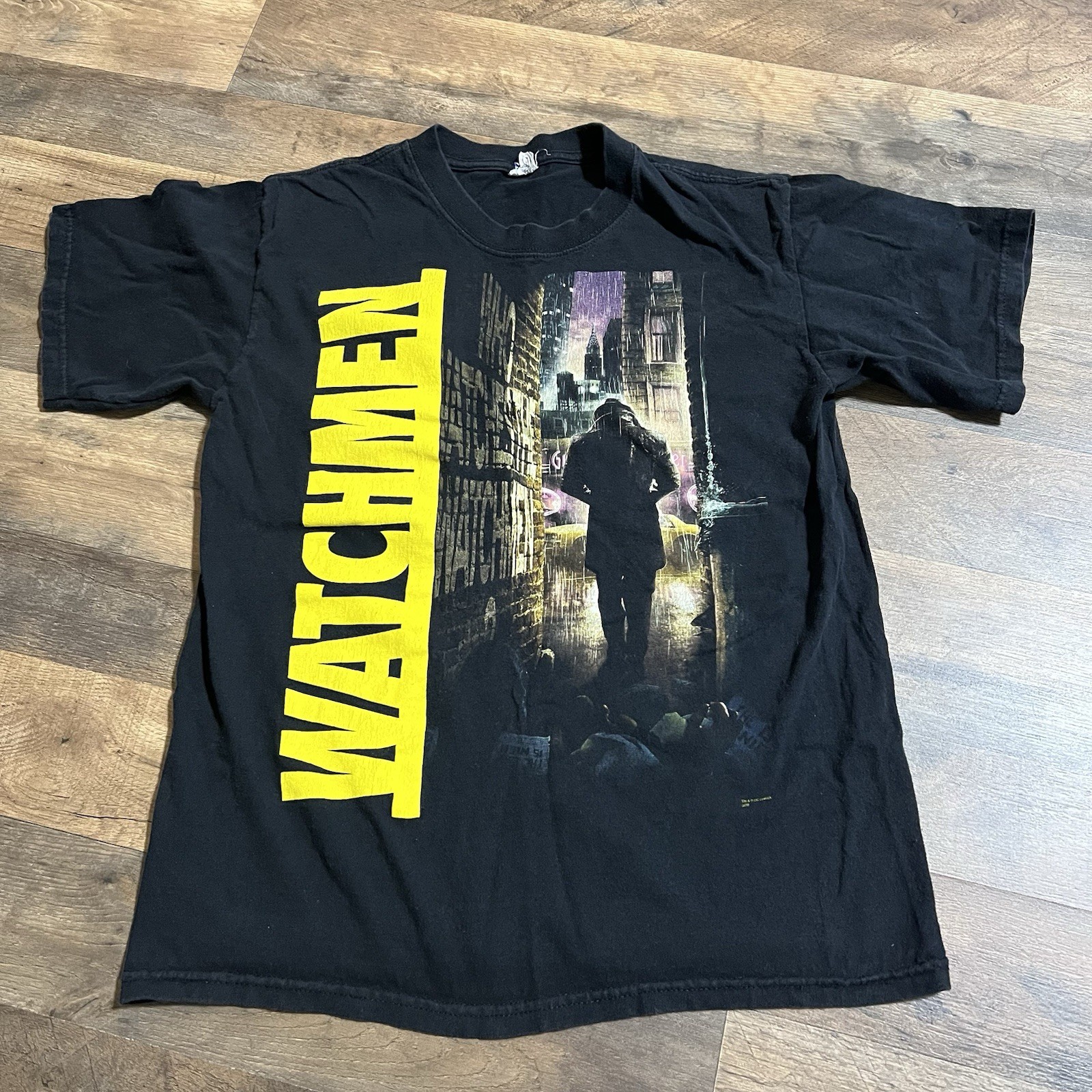 VTG Watchman Movie Rorschach Promo T-Shirt Mens Sz M Medium 2009 Y2K DC Comics
