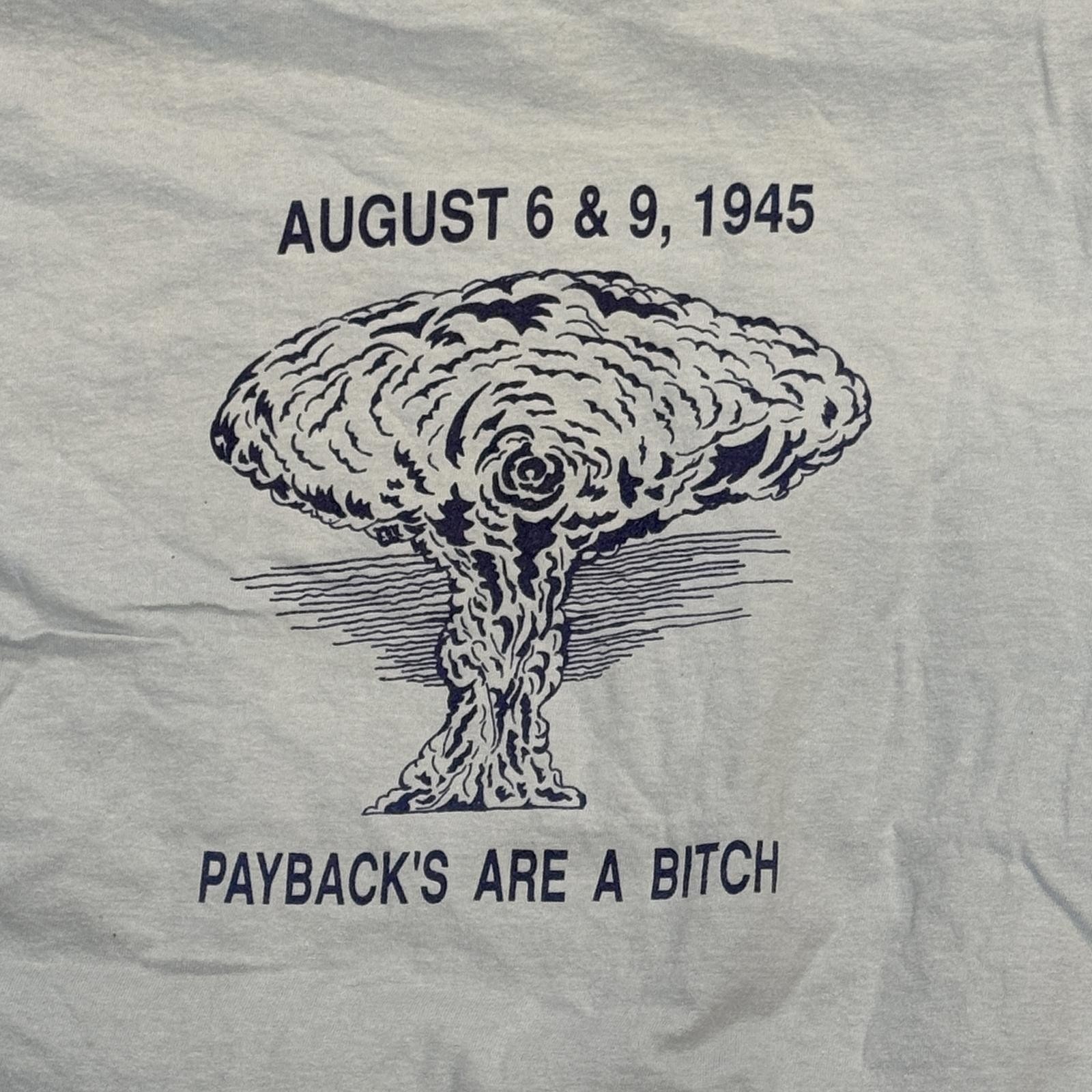 Vintage 1991 Pearl Harbor Atomic Bomb T-Shirt Single Stitch Deadstock Hanes XL