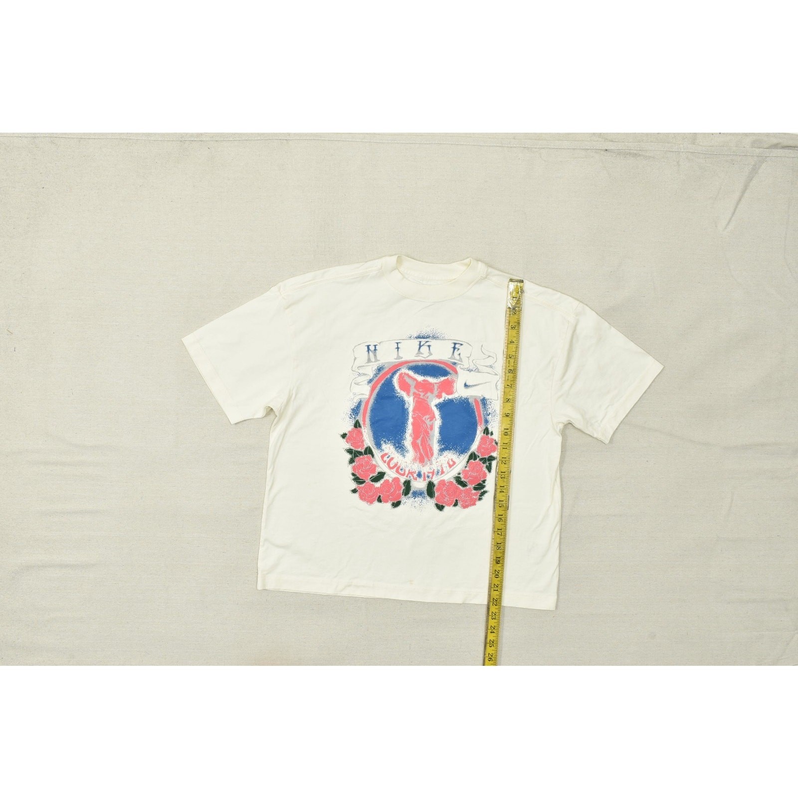 Nike The Nike Tee Men Large Cream Winged Victory Tour 1972 Oversized Fit T-Shirt