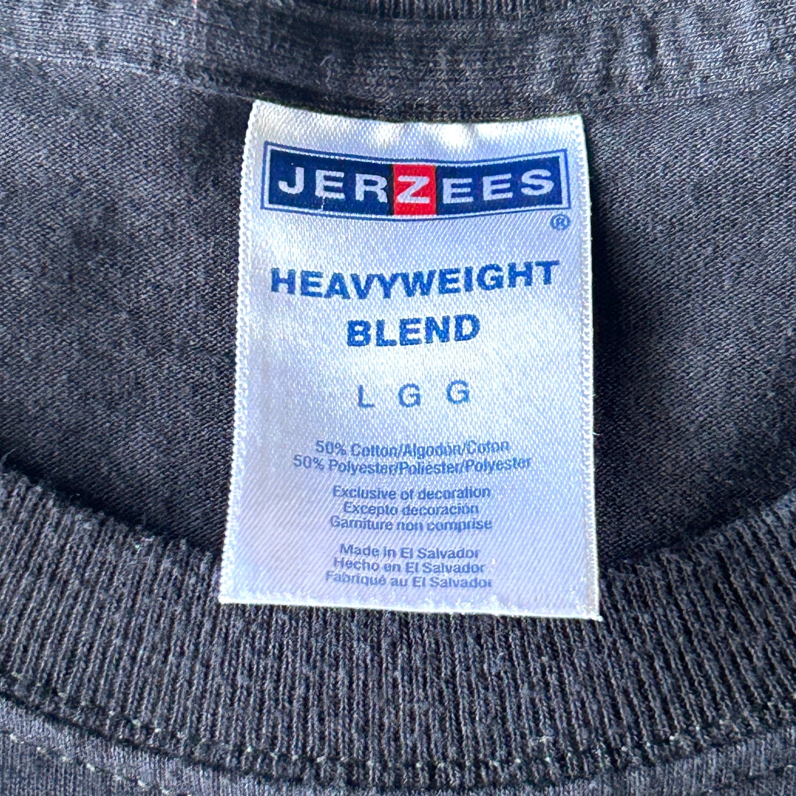 Funny Jerzees Heavyweight Blend Vintage « Got Rice? Pho Sho » Navy Graphic Tee