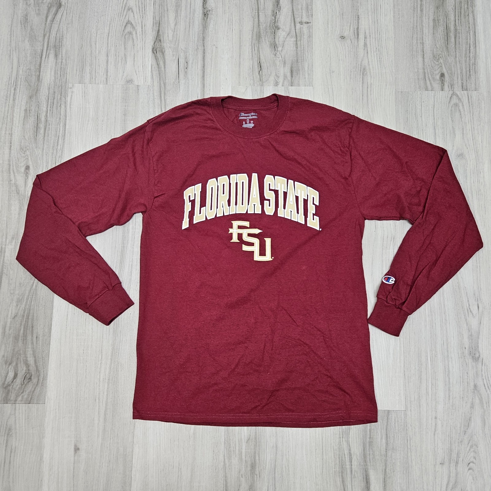 Florida State Seminoles FSU Shirt Medium T-Shirt Long Sleeve Garnet College