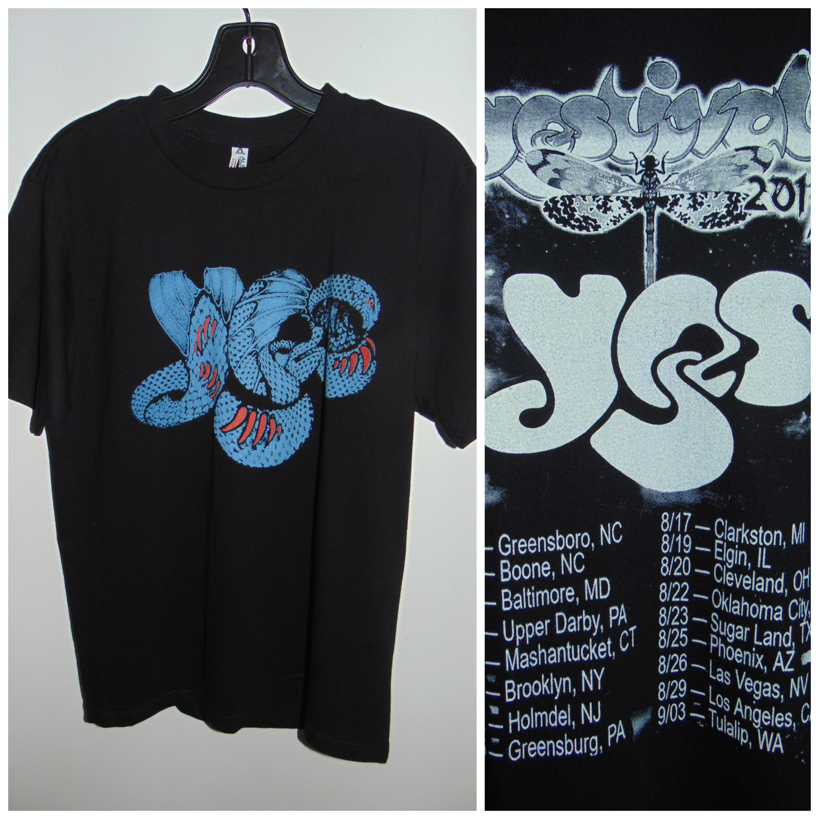 Yes Band T Shirt 70s 80s Rock T Shirt Men&rsquo;s Medium 2017 Concert T Shirt Unisex