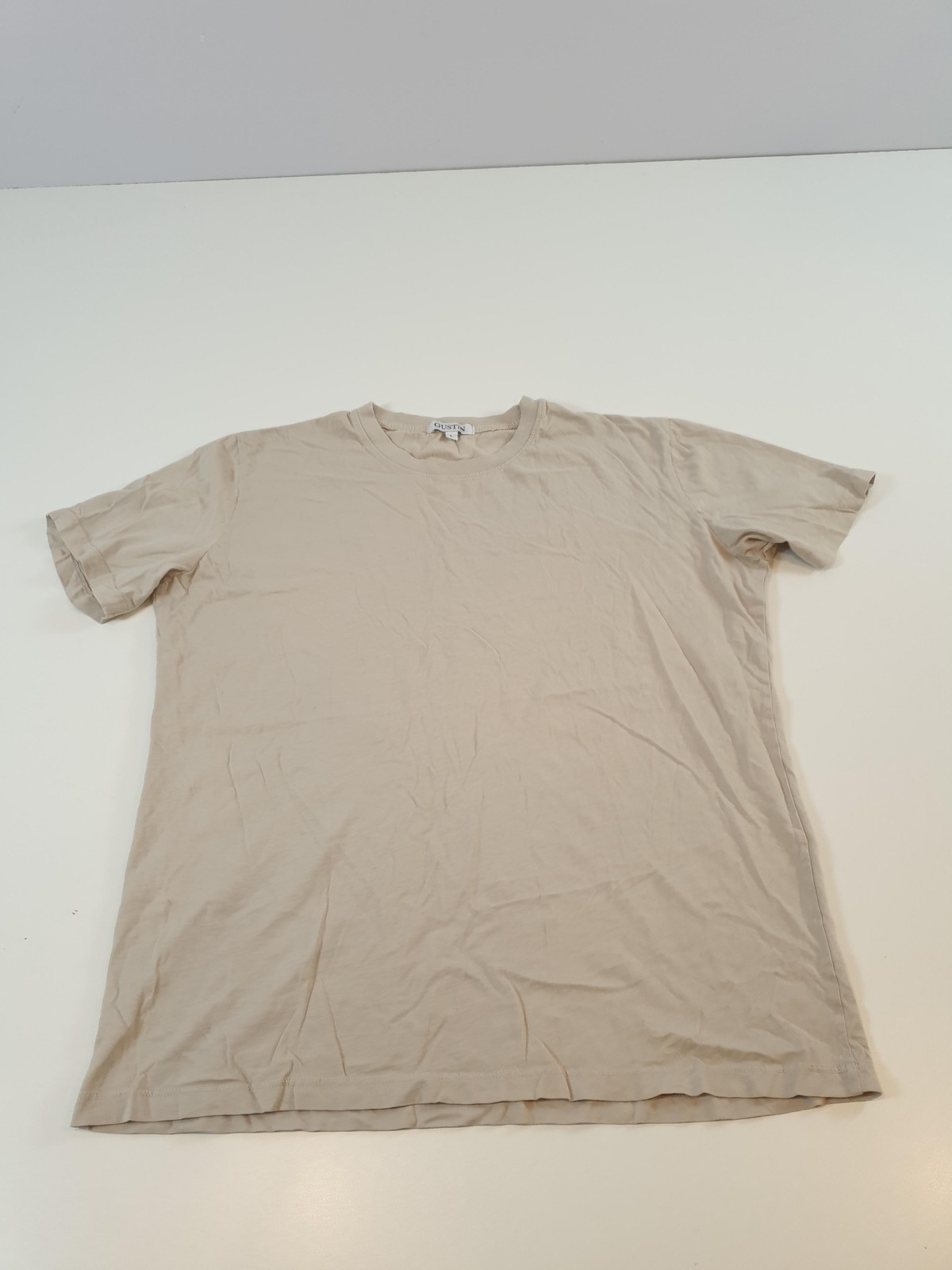 Gustin Heather Light Brown Short Sleeve Soft T-Shirt Men’s Size L Large