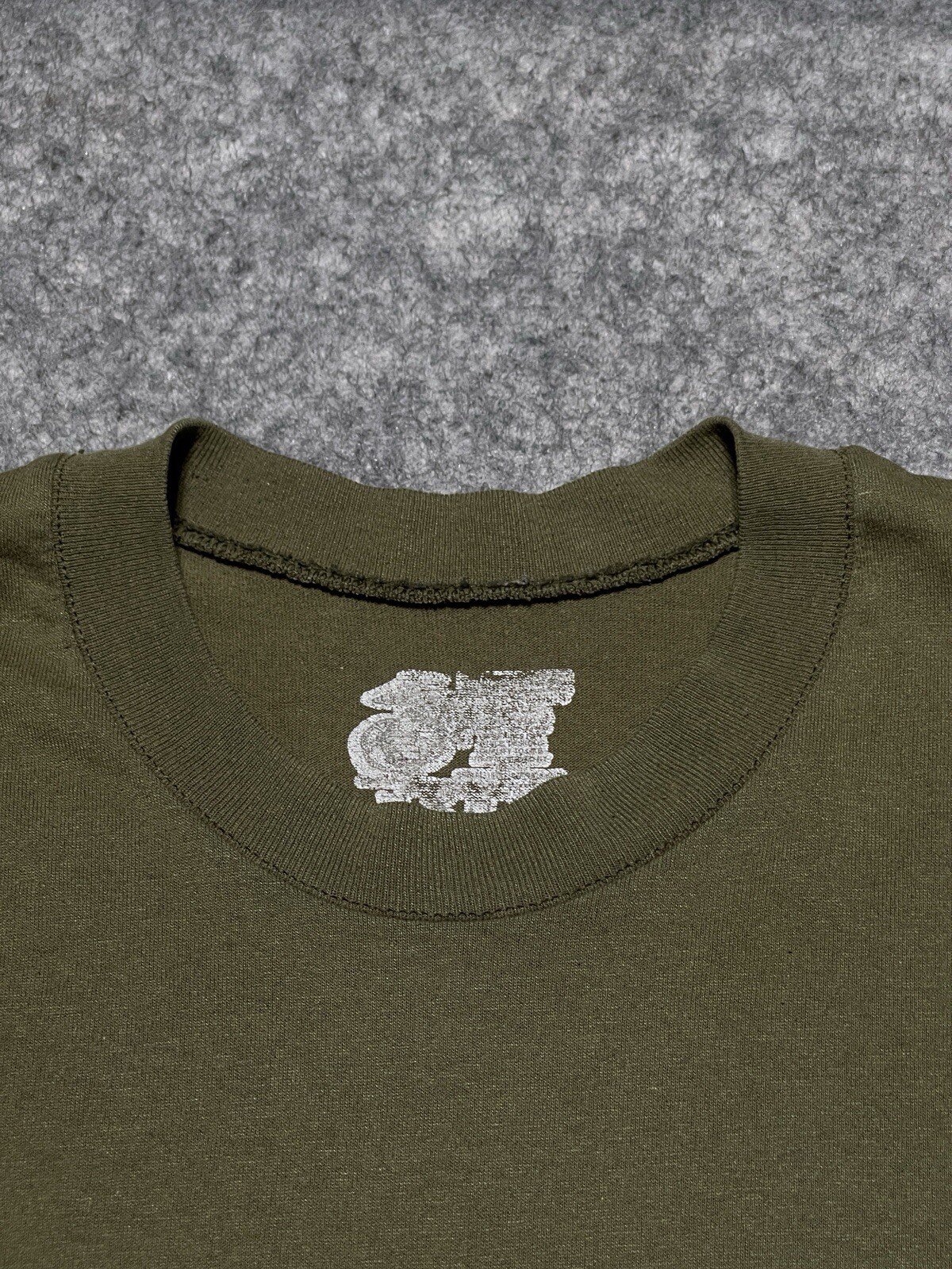 USMC OD Green Baggy XS Single stitch Military Shirt Blank Skater Grunge Style