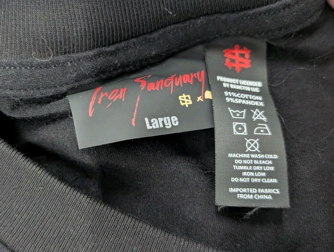 Iron Sanctuary Exclusive Shirt XL Oversized Weight Lifting Training – Size Large
