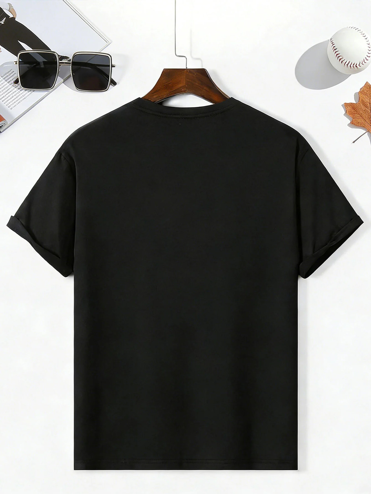 Flame Cross Graphic 100% Cotton Men&rsquo;s T-Shirt, Suitable for Daily Casual Wear