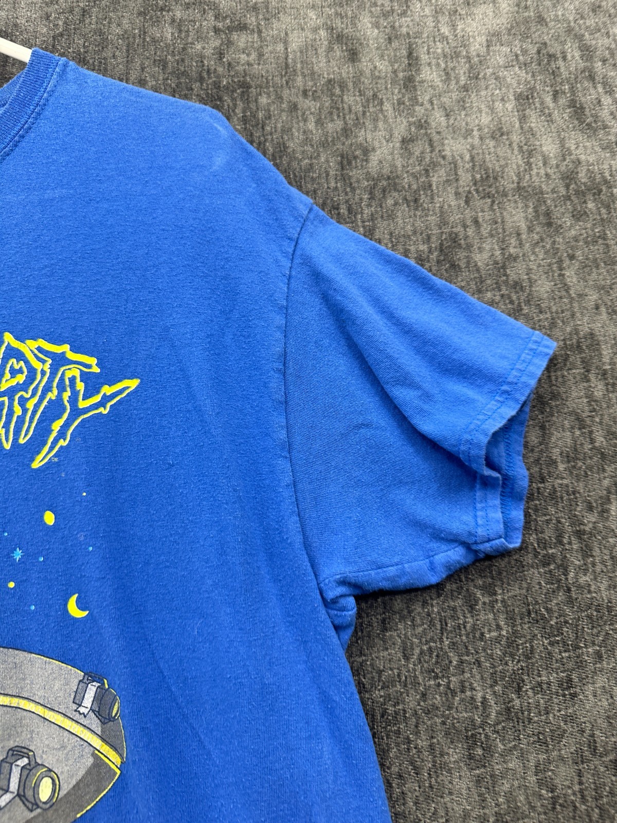 Adult Swim T Shirt Mens Large Blue Cotton Rick And Morty Ripple Junction Graphic