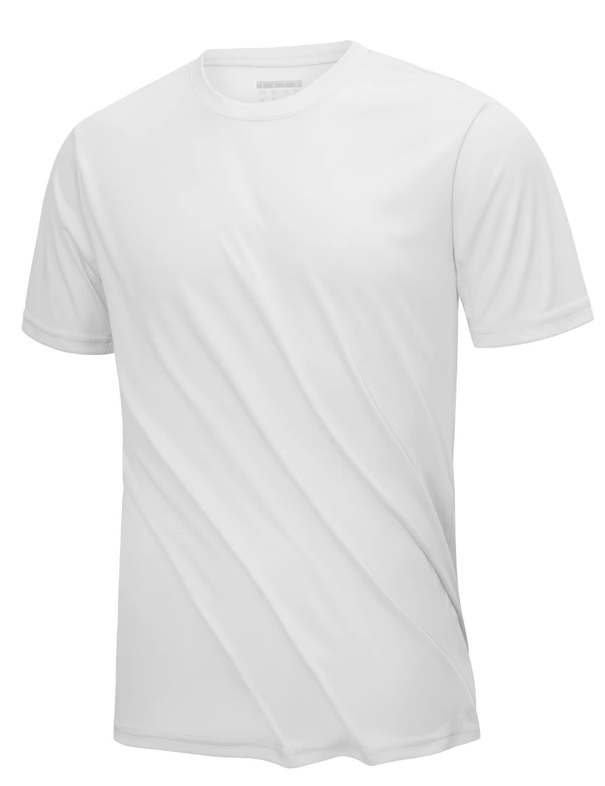 Men&rsquo;s UPF50+ UV Shirts Short Sleeve Gym Quick Dry Shirts Sport Crew Neck Solid T