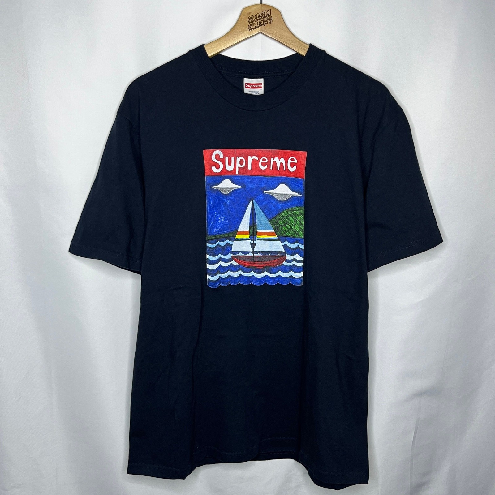 SS20 2020 Supreme NYC Sailboat Tee in Navy Blue M
