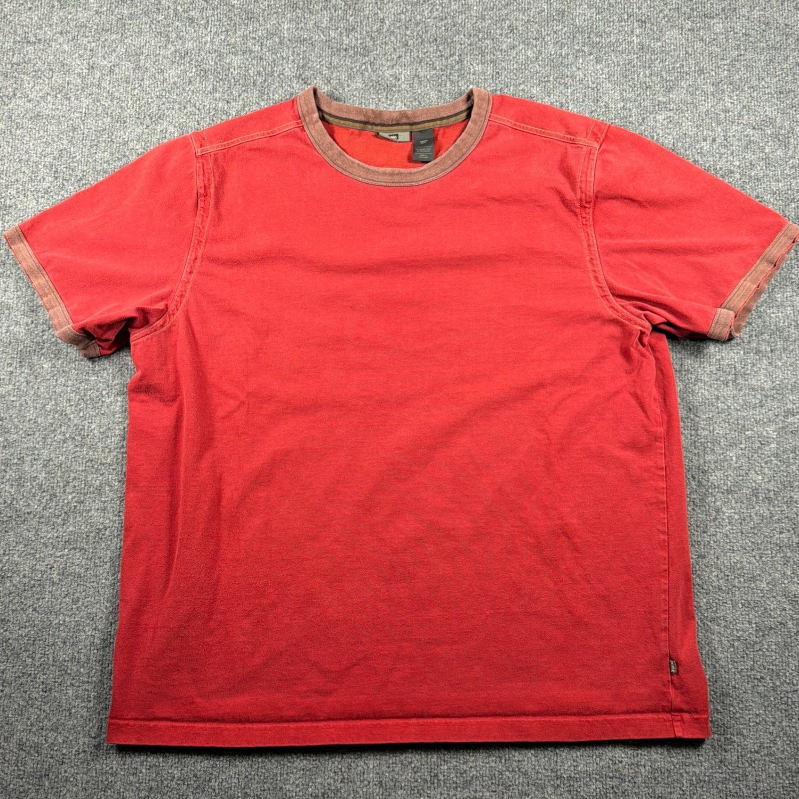 REI Co-op T Shirt Mens XXL Ringer Red Organic Cotton Short Sleeve Casual Y2K