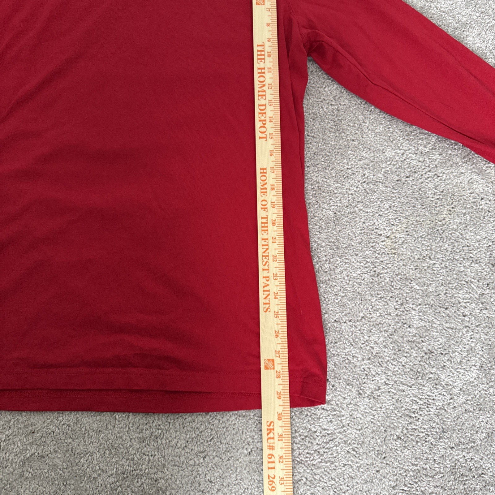 Lands End Super-T Vintage Red Turtle Neck Longsleeve Size XXL 50-52 Old Money
