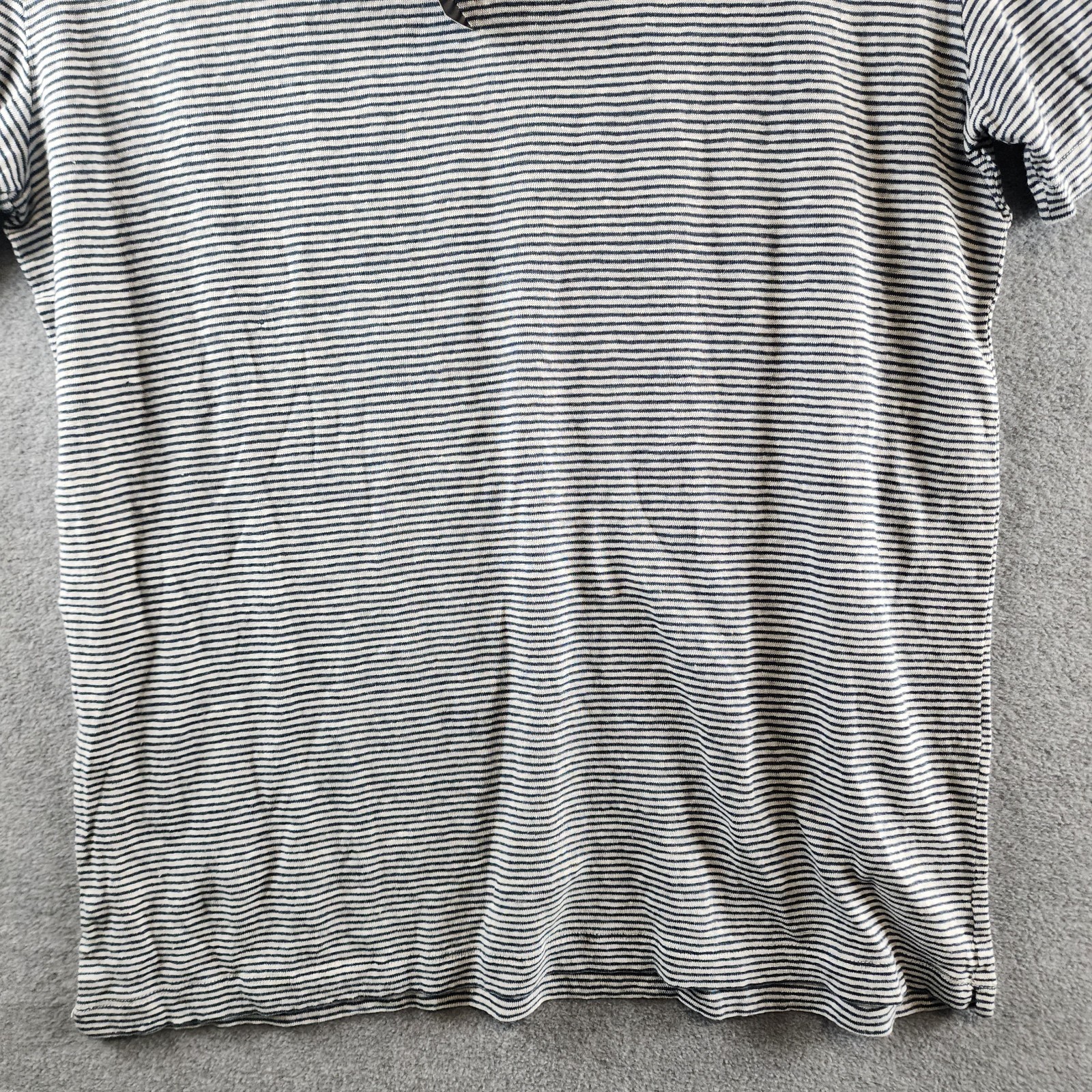 The Men&rsquo;s Store at Bloomingdale&rsquo;s Striped Linen Tee Men&rsquo;s Size Medium Dark Slate