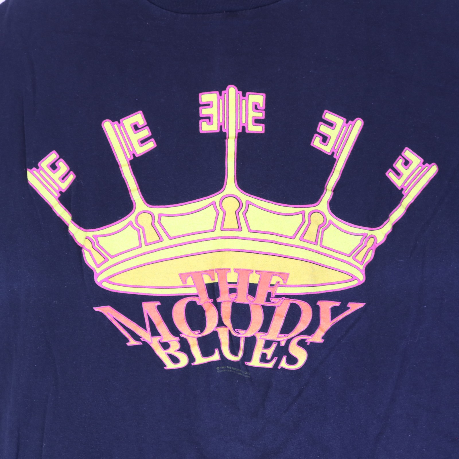 Vintage 1991 The Moody Blues Crown T-Shirt Brockum Group Made in USA