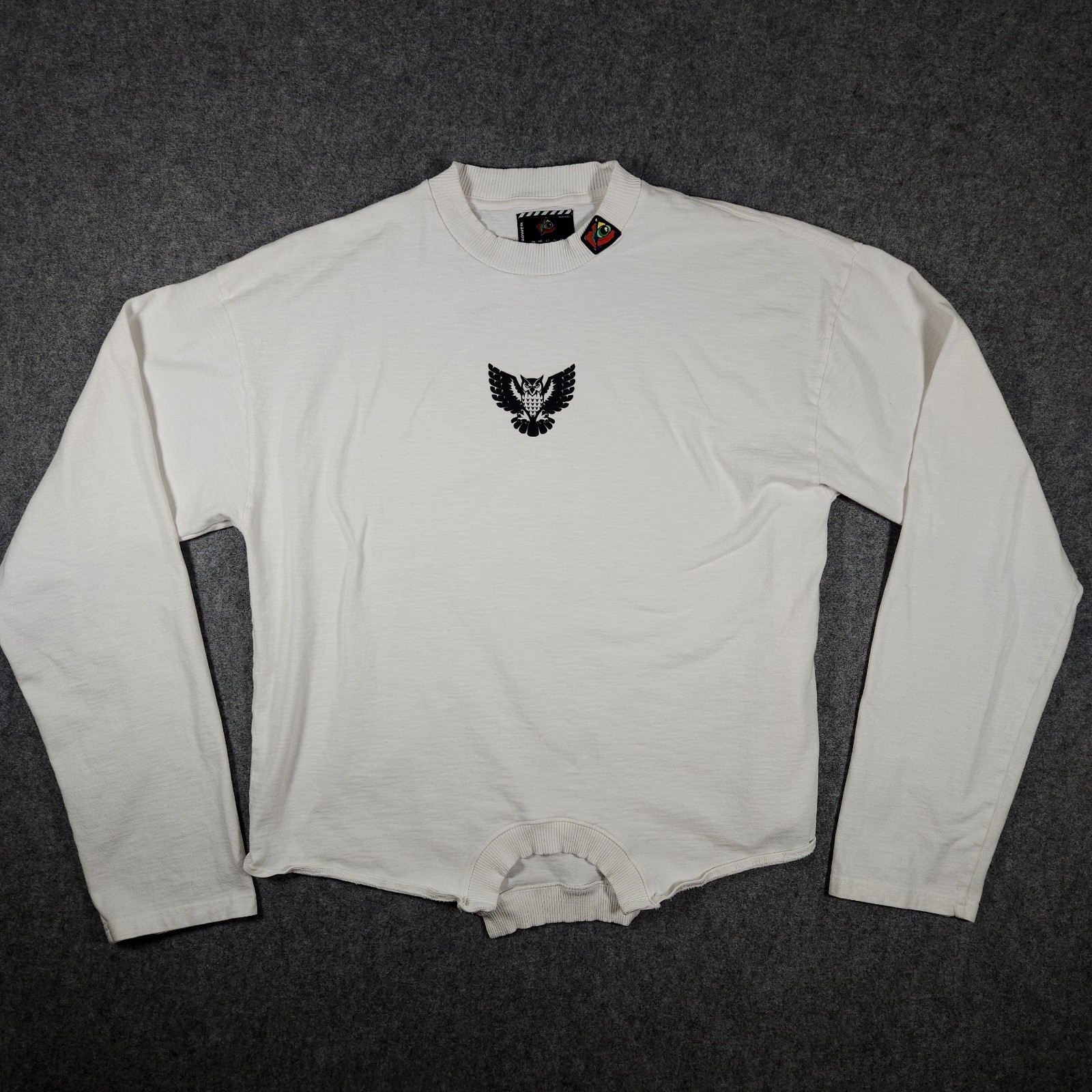 Streetwear Shirt Mens XL Designer LA 90ower Avant Garde Grudge Hip Hop White Tee