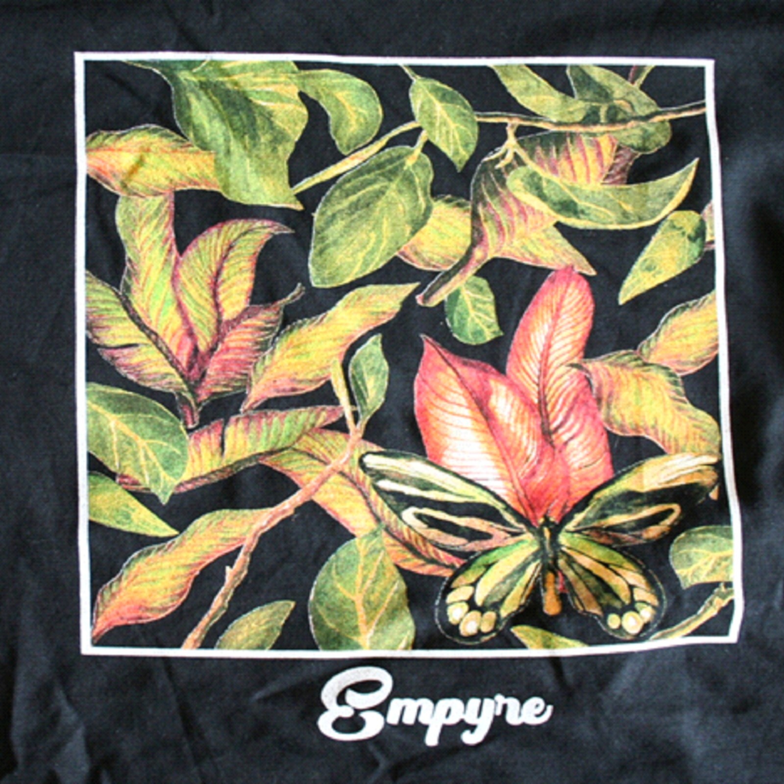 Empyre Butterfly-Leaf Men&rsquo;s Long Sleeve T-Shirt – Black – NWT