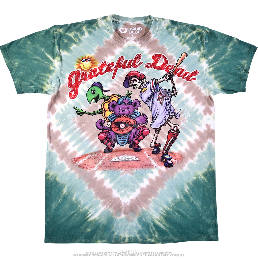 Grateful Dead Spring Training Tie-Dye T-Shirt Liquid Blue