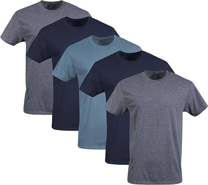 Gildan (5-pack) Bulk Solid Ultra Cotton Short Sleeve Blank Tee T-Shirt S-XL