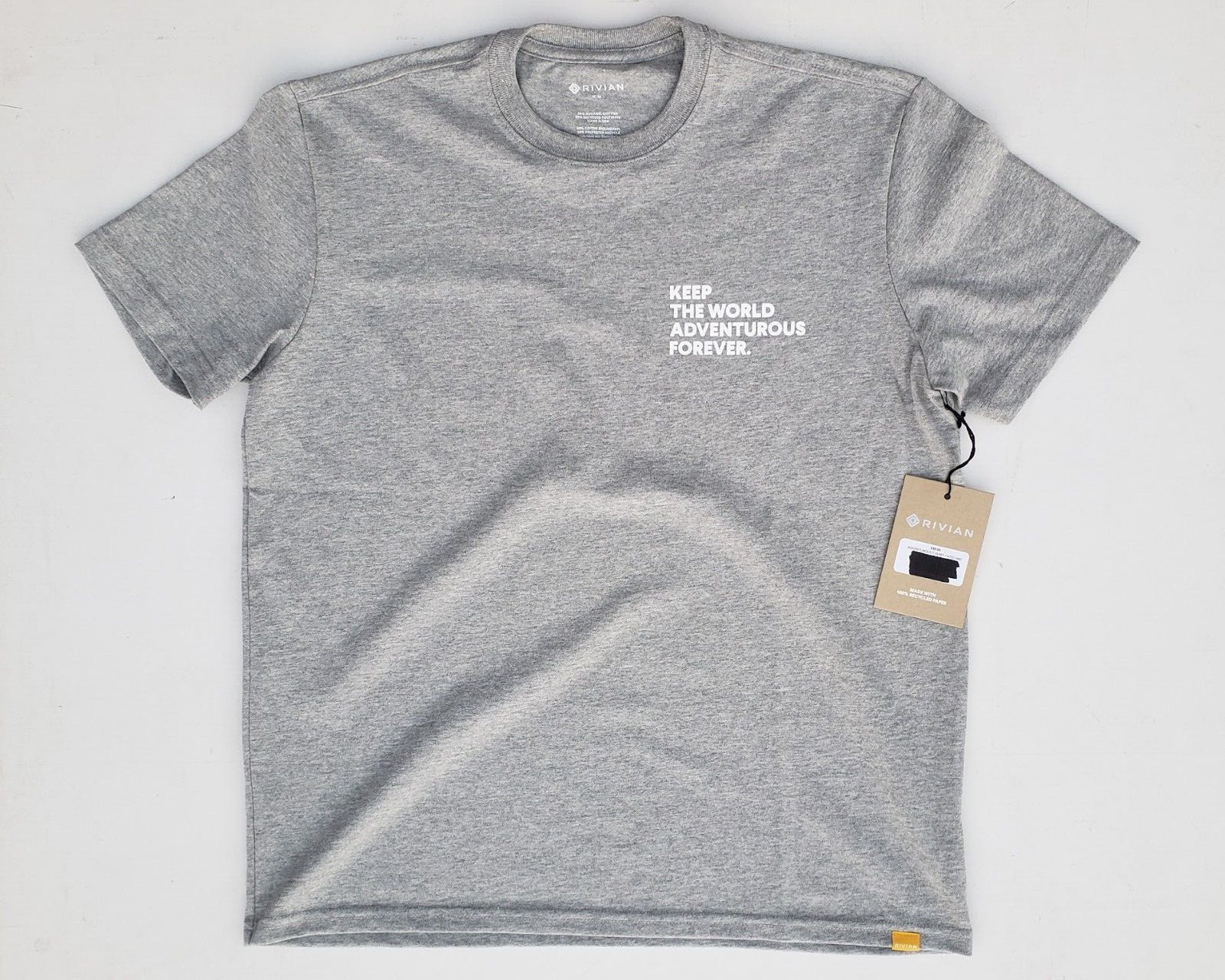 Rivian Keep the World Adventurous Forever SS Crew T-Shirt – NEW Medium