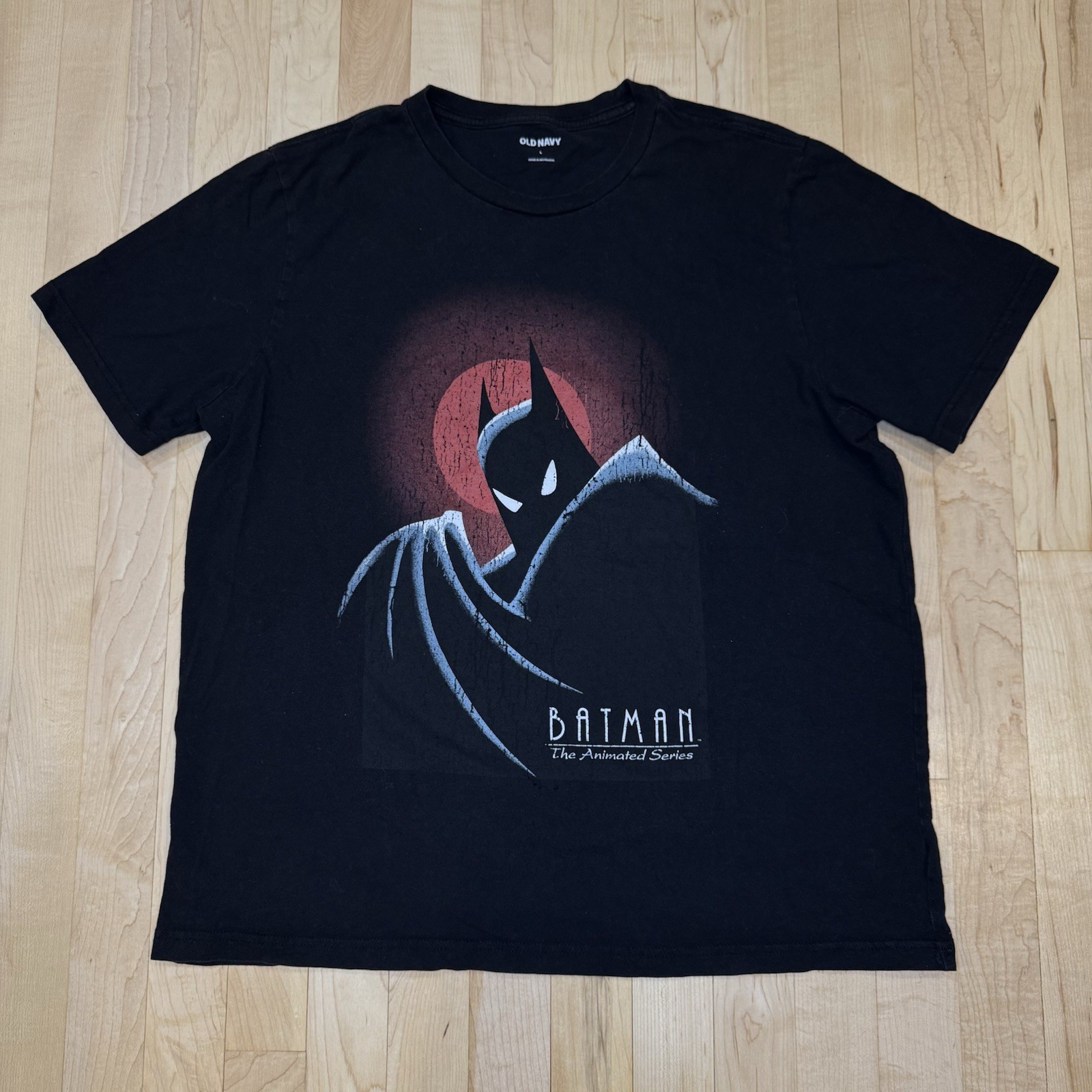 Batman The Animated Series Old Navy DC Comics T-Shirt Black Men&rsquo;s Size Large