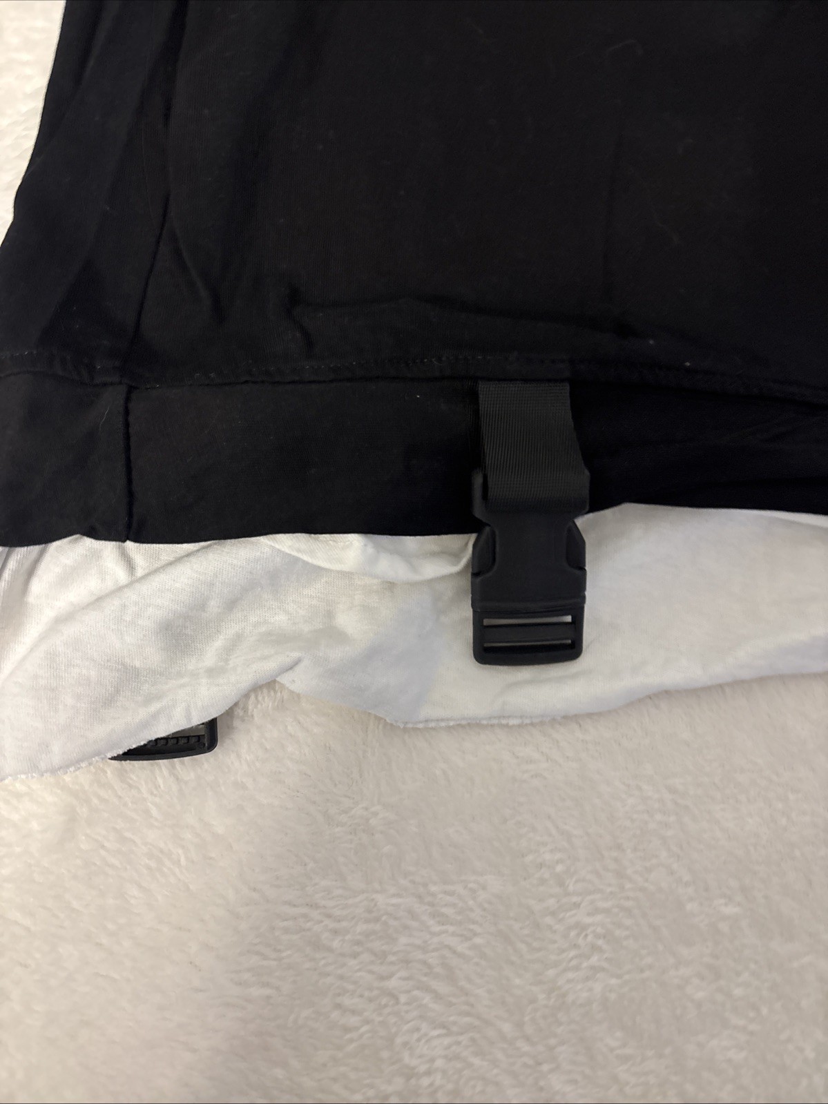 11BYBBSDARK Graphic Techwear Shirt 2XL Black Buckle Strap Oversized Tee