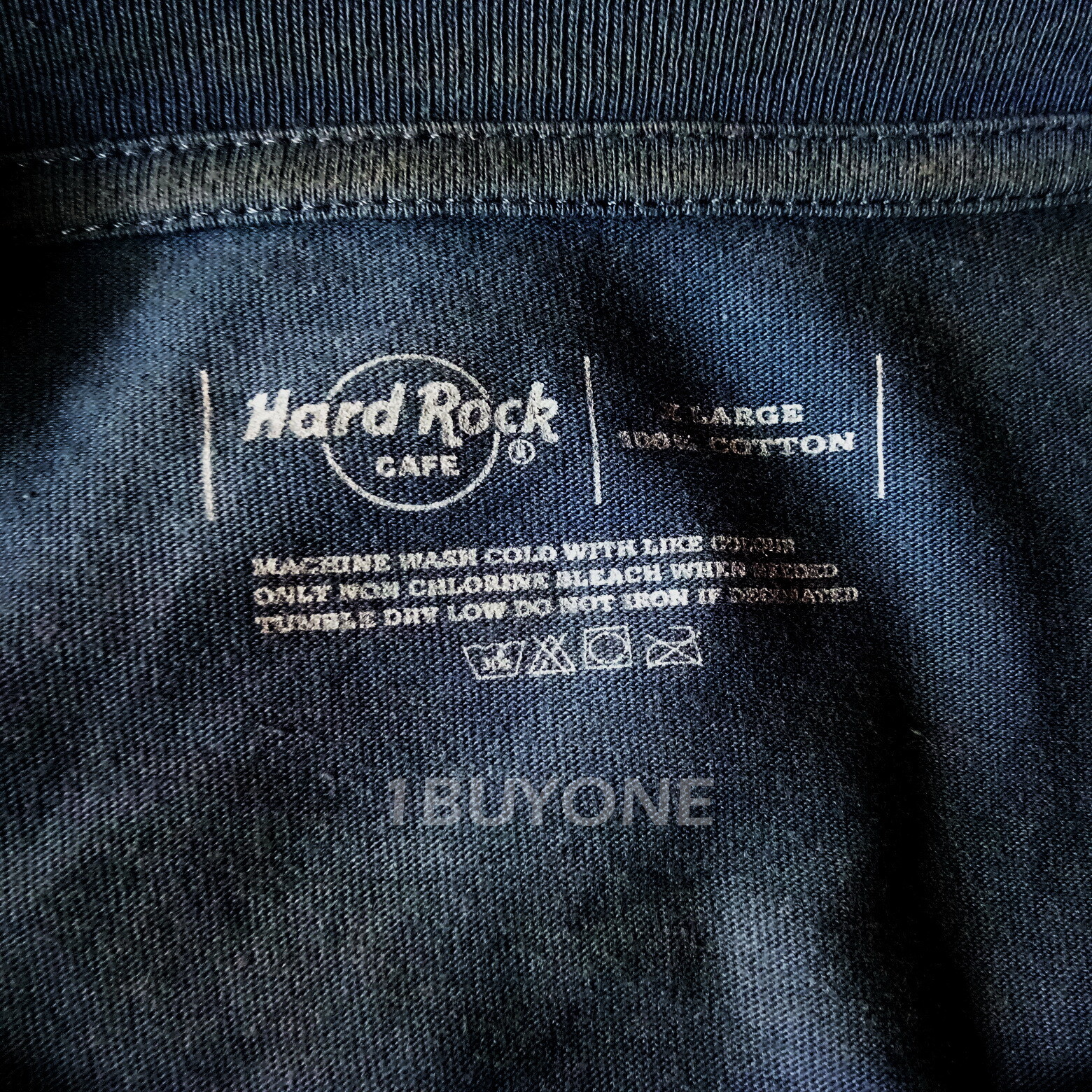 Hard Rock Cafe Bangkok XL Chest 48&Prime; Extra Large Guitar on back 2 Sided T-Shirt T