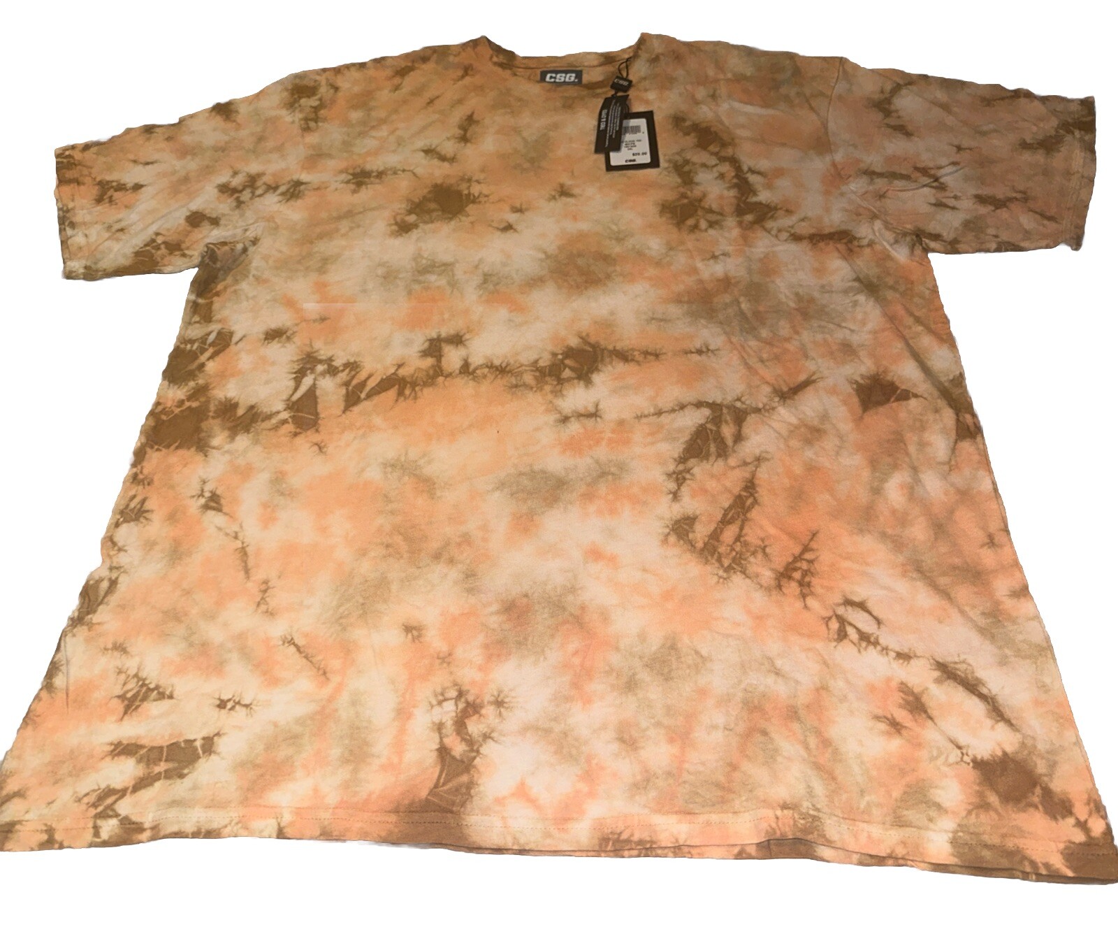 CSG Tied & Dyed Shirt Size Medium (Cloud WH/PK) #1801835 Tie-Dye