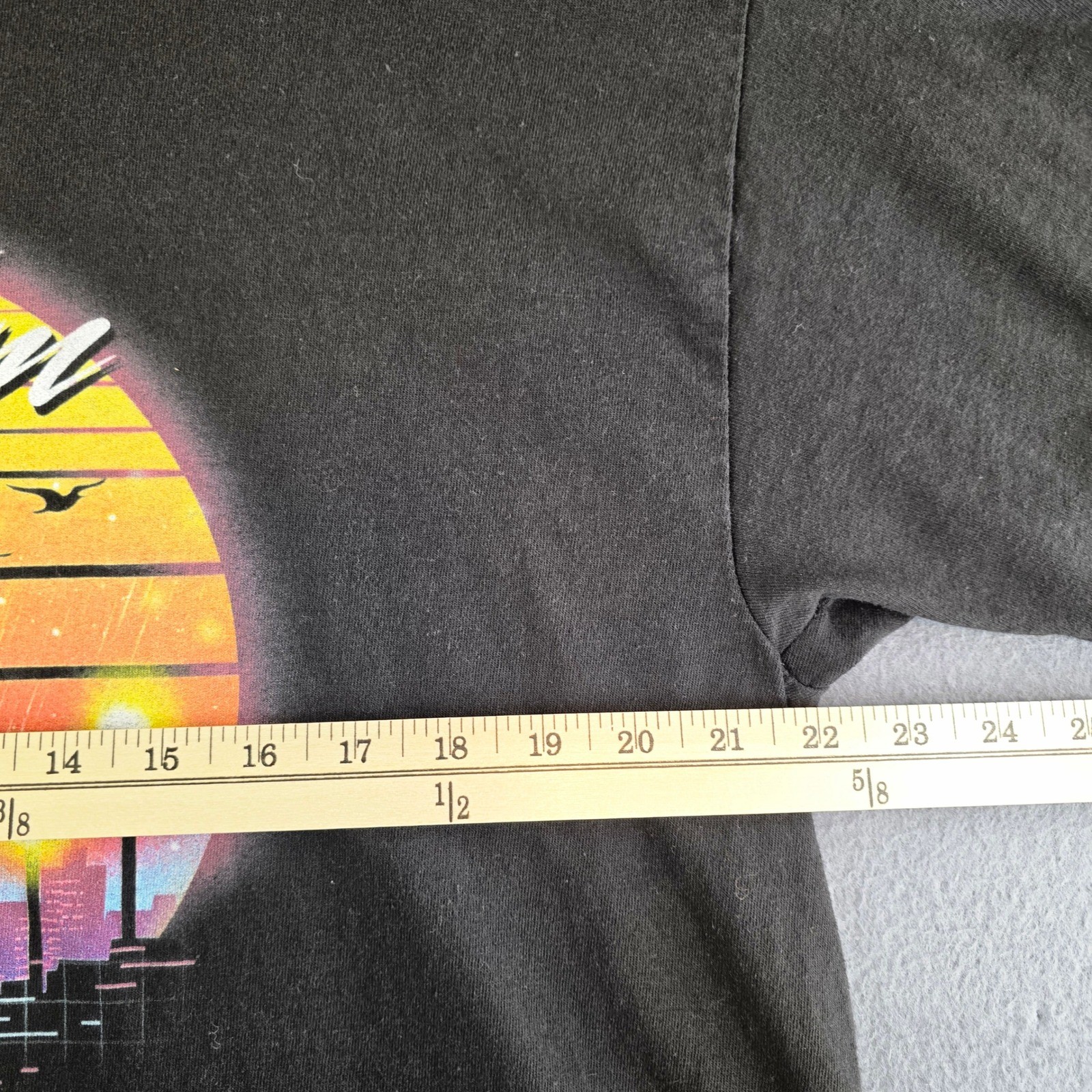 Alstyle Joker Visit Gotham T-Shirt Mens XL Black Graphic Retro Sunset Tee