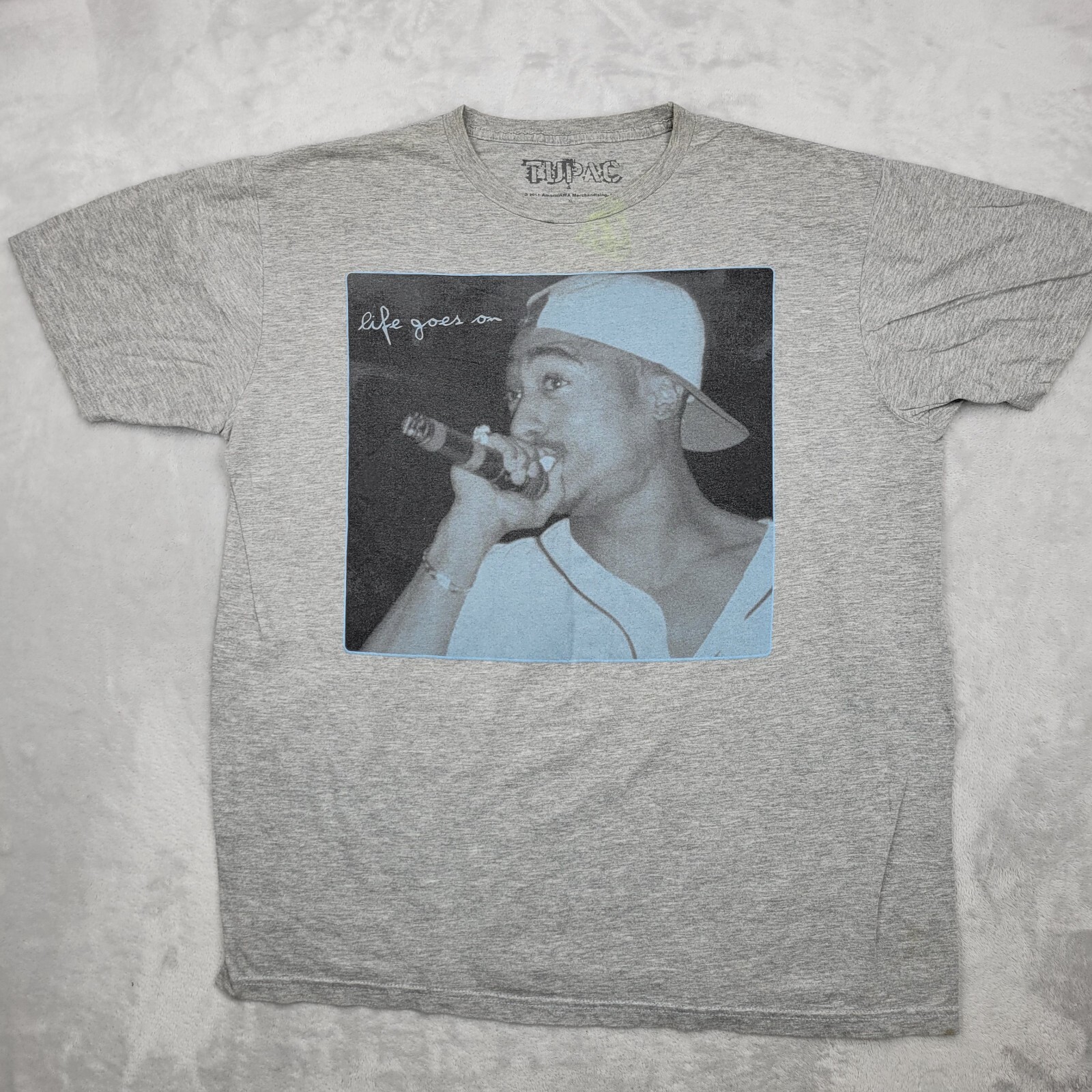Tupac Shirt Men XL Rap Death Row Records Concert West Coast 2Pac Amaru AWA Adult