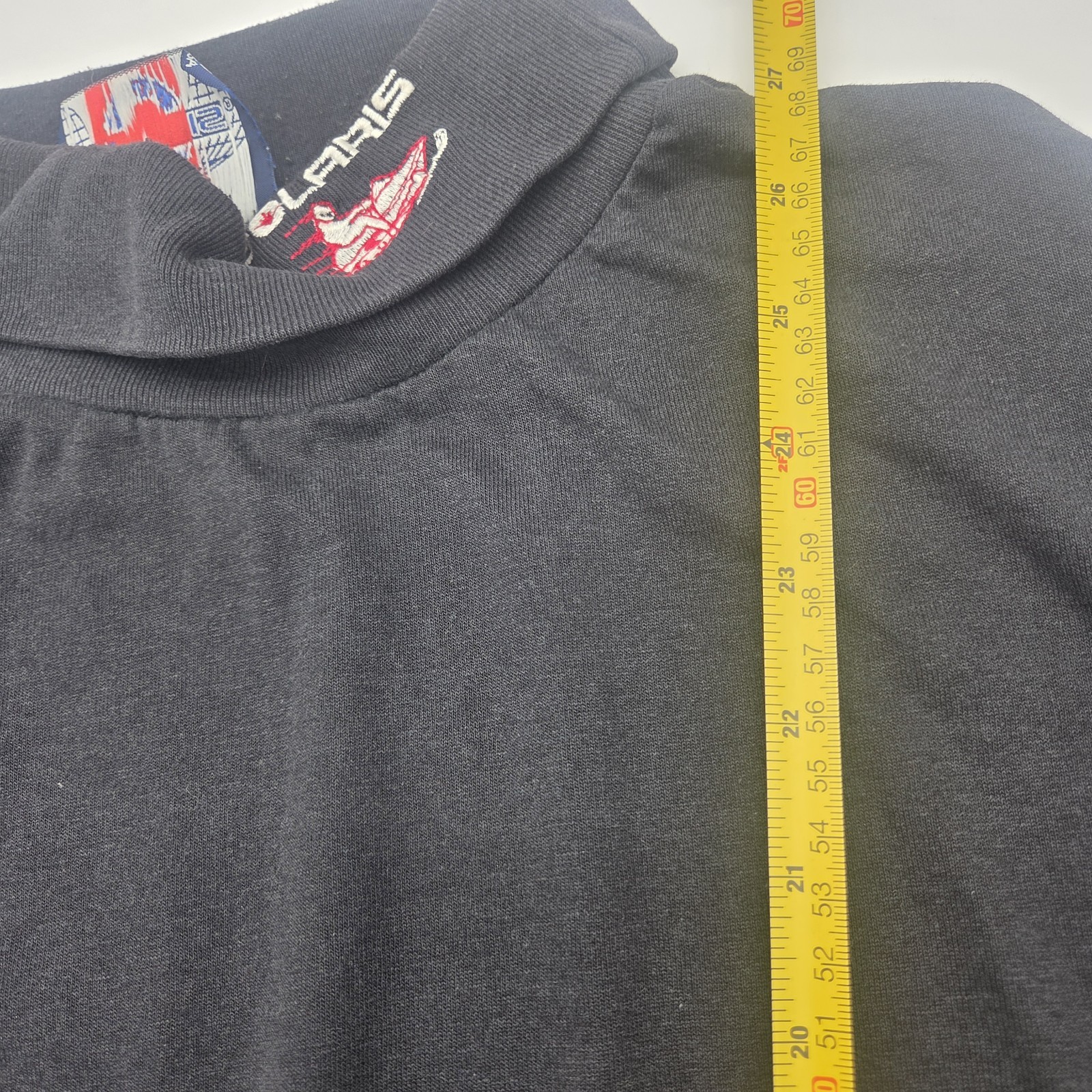 Vintage Polaris Snowmobile Turtleneck Shirt Size Large 21&Prime; x 28&Prime; EUC Made In USA