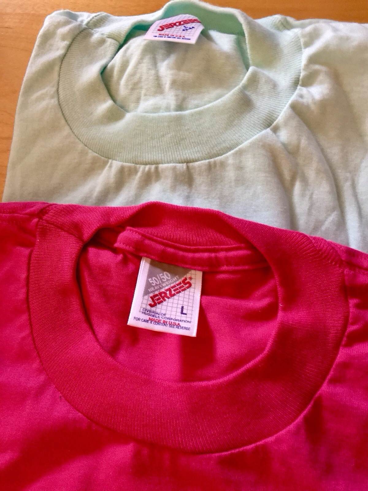 Adult Size Large New Tee Shirts Variety of Colors Great for Crafting Lot of 6