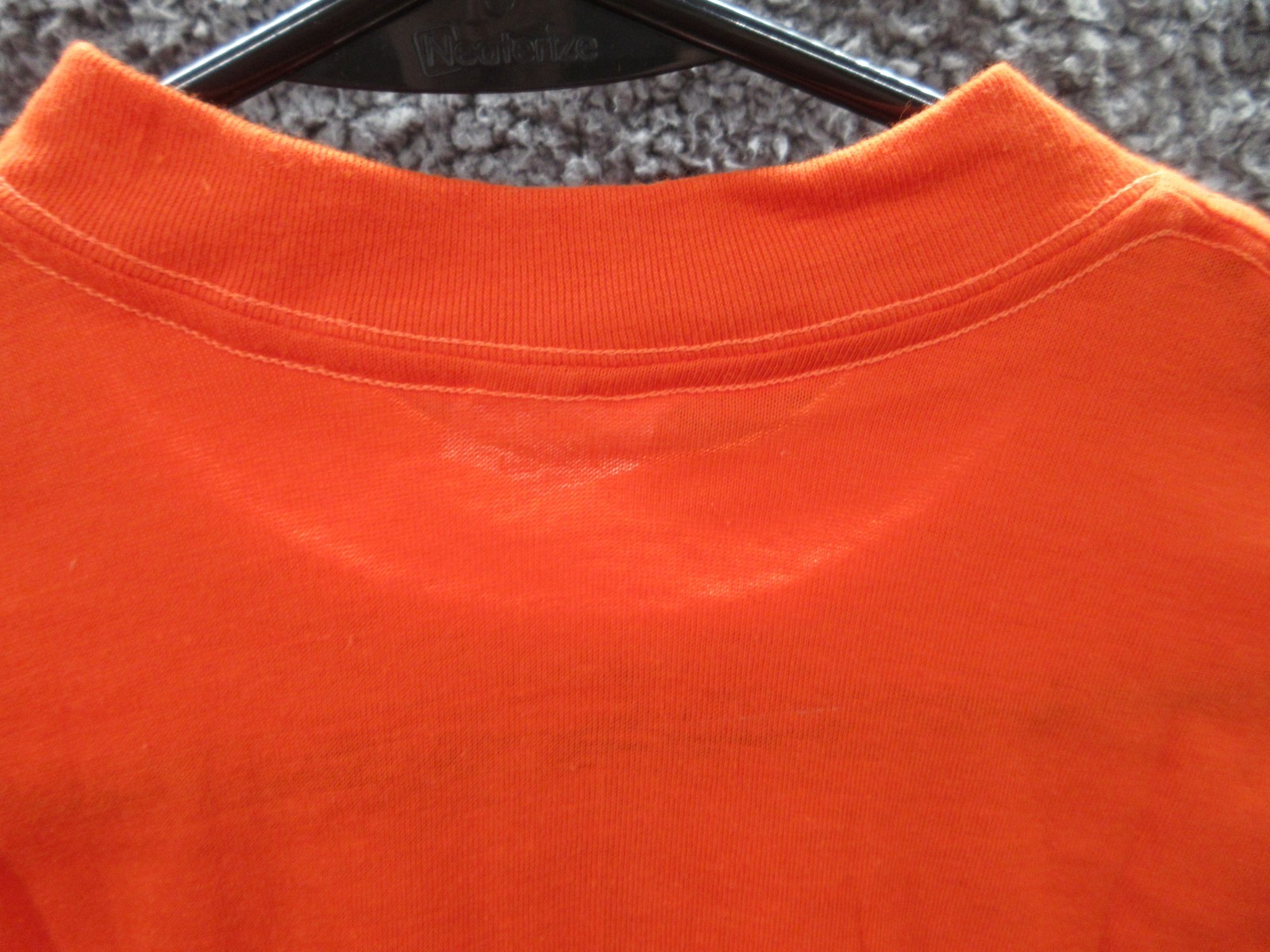 Vintage NWOT Bantam Men&rsquo;s Small Orange Solid Plain T-shirt